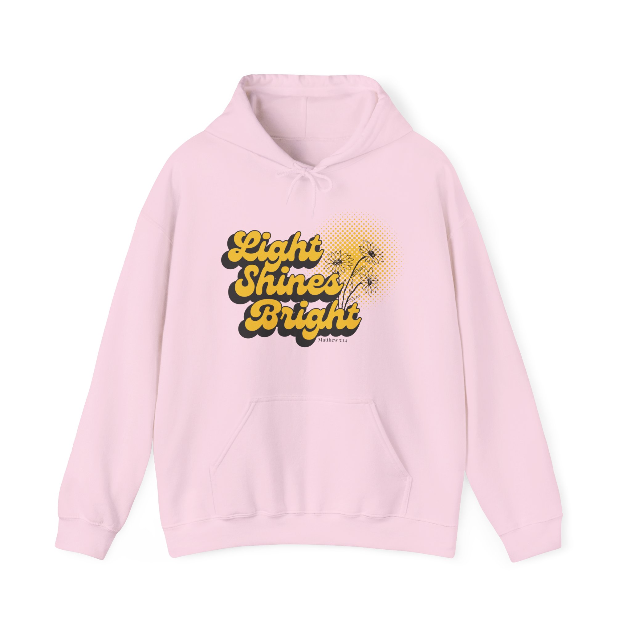 Women’s Hooded Sweatshirt: Light Shines Bright – Cozy & Inspirational Design - Image 23