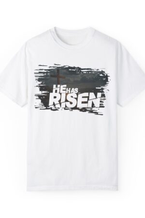 He Has Risen Matthew 28:6 v2 - Inspirational Unisex Christian T-Shirt by Love316