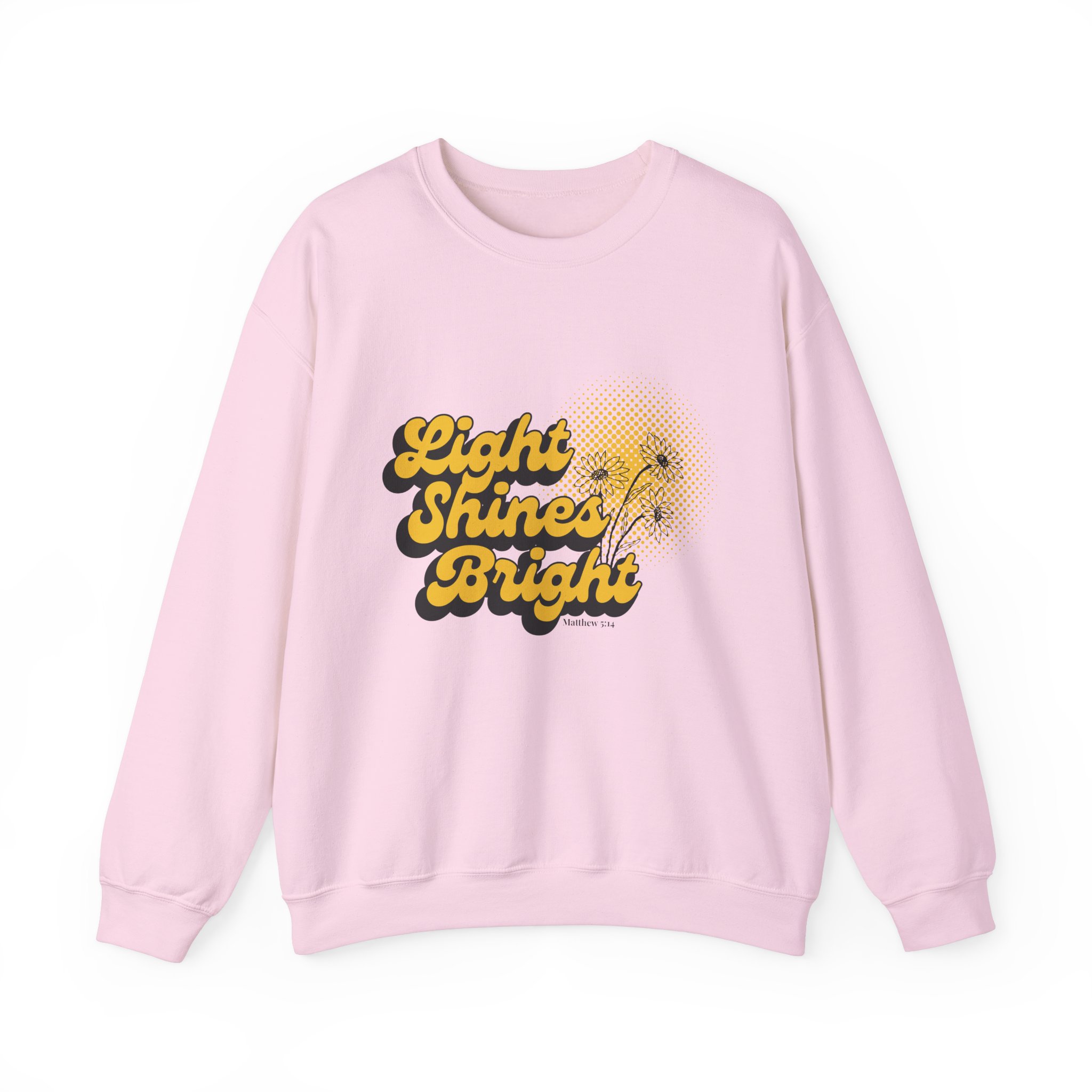 Light Shines Bright, Sweatshirt - Matthew 5:14, Christian Apparel - Image 24