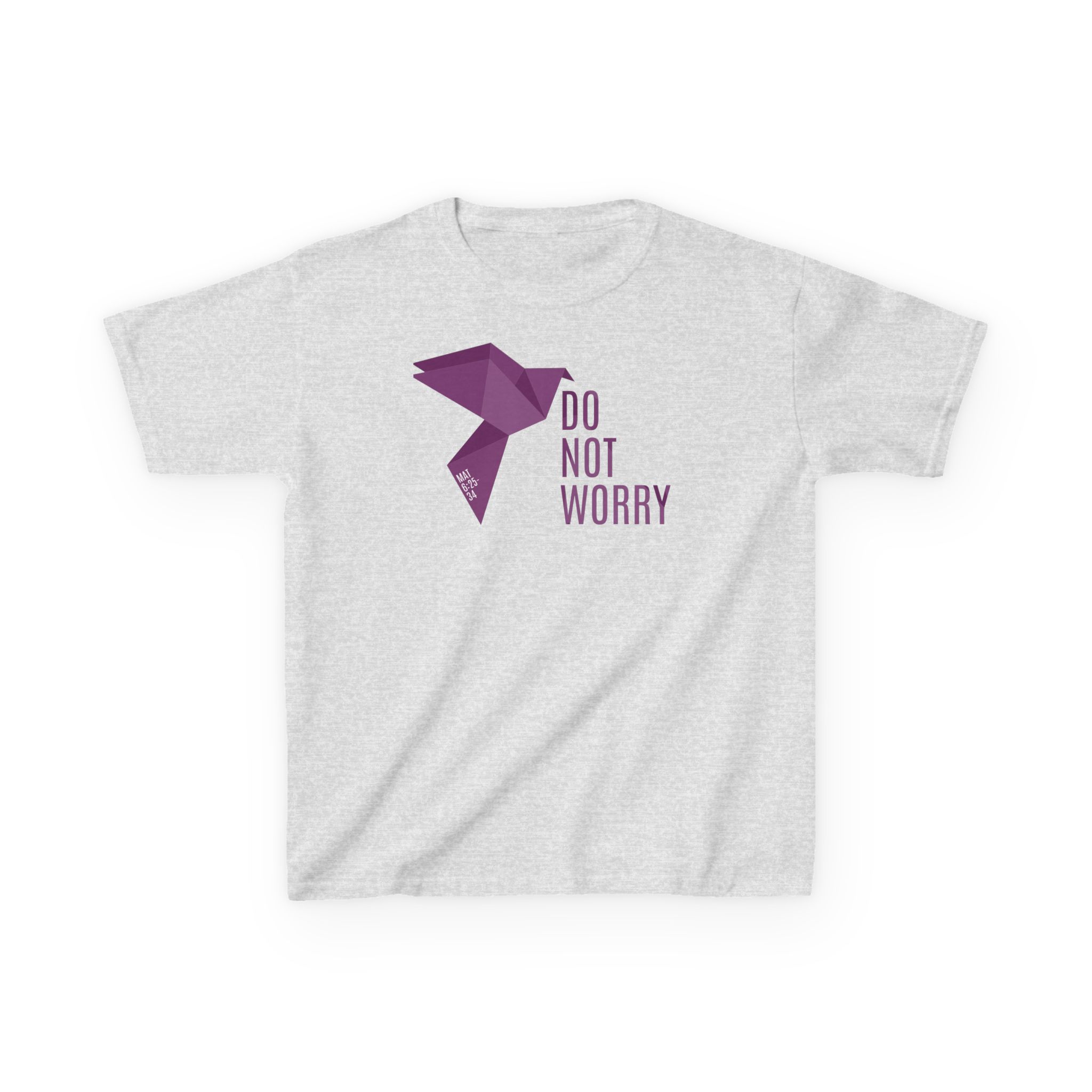 Kids Tee: Do Not Worry – Soft, Durable & Faith-Inspired Design