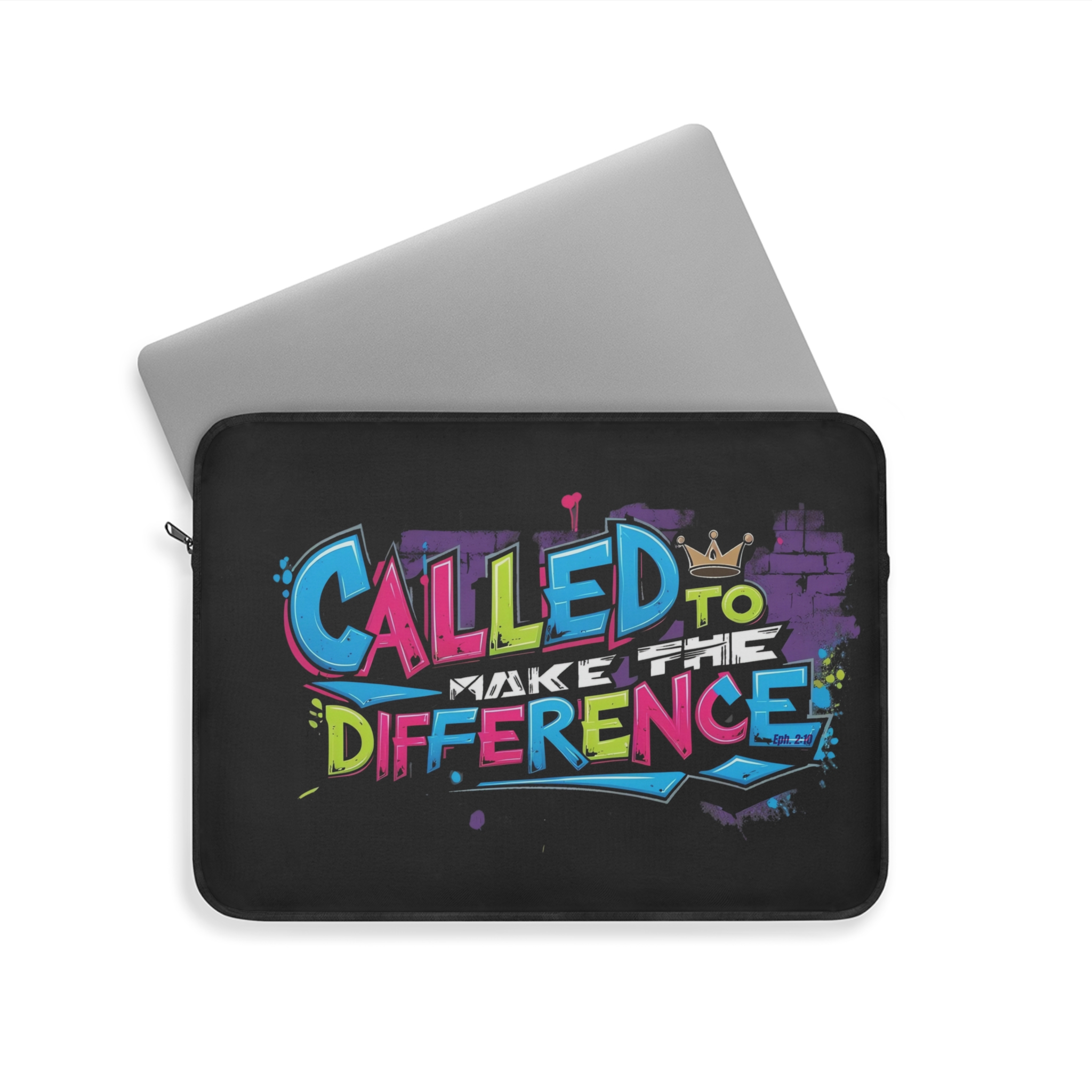 Christian Laptop Sleeve - Called to Make a Difference Pop Design 12, 13, 15 inch - Image 5