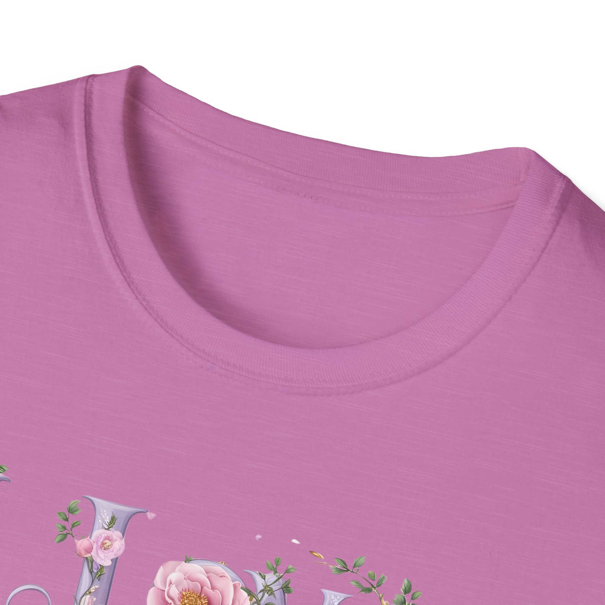 Floral 'I Love Jesus' T-Shirt - Feminine Christian Top - Soft Cotton Tee - Image 4