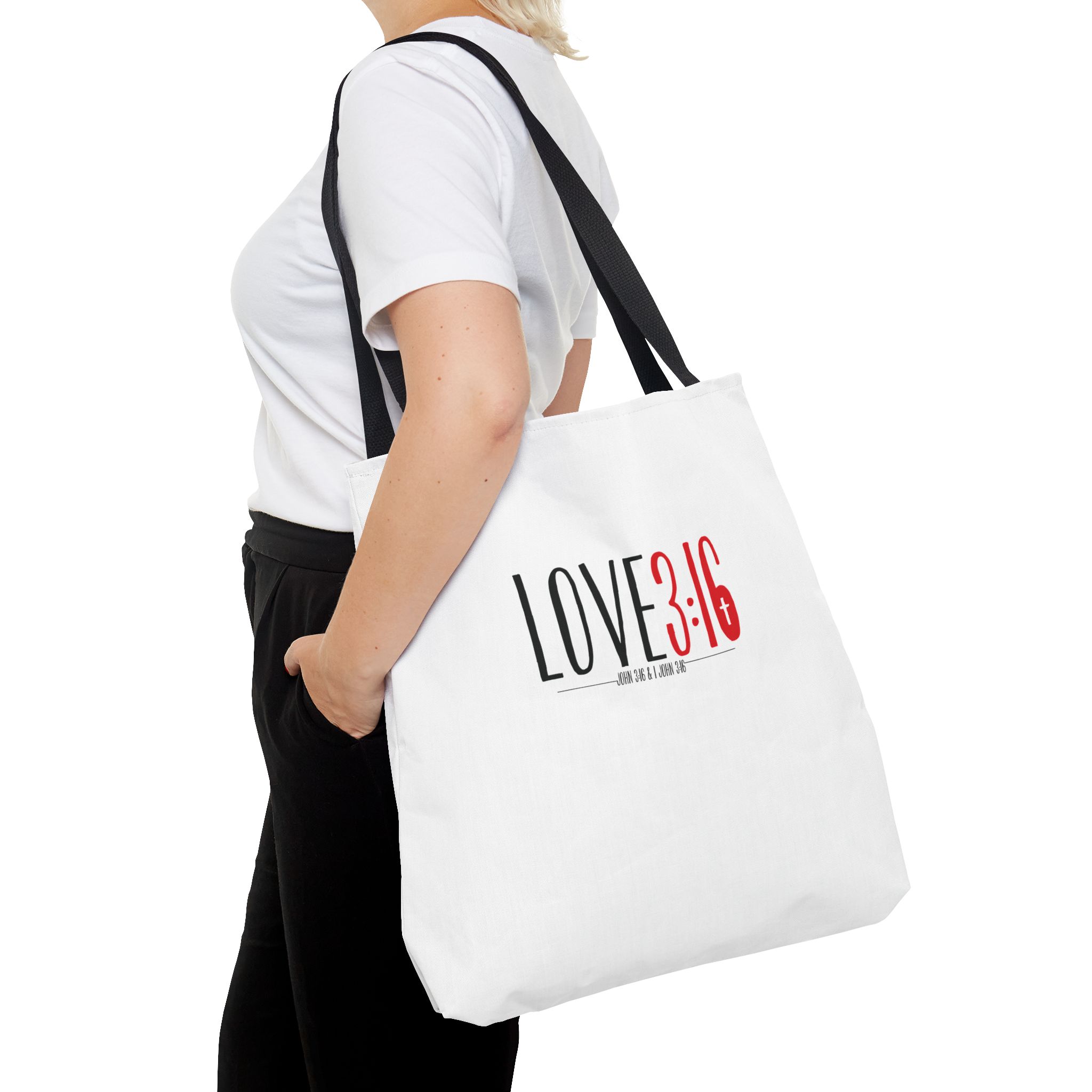 LOVE3:16 Tote Bag – Inspirational Design, Durable & Versatile for Daily Use - Image 12