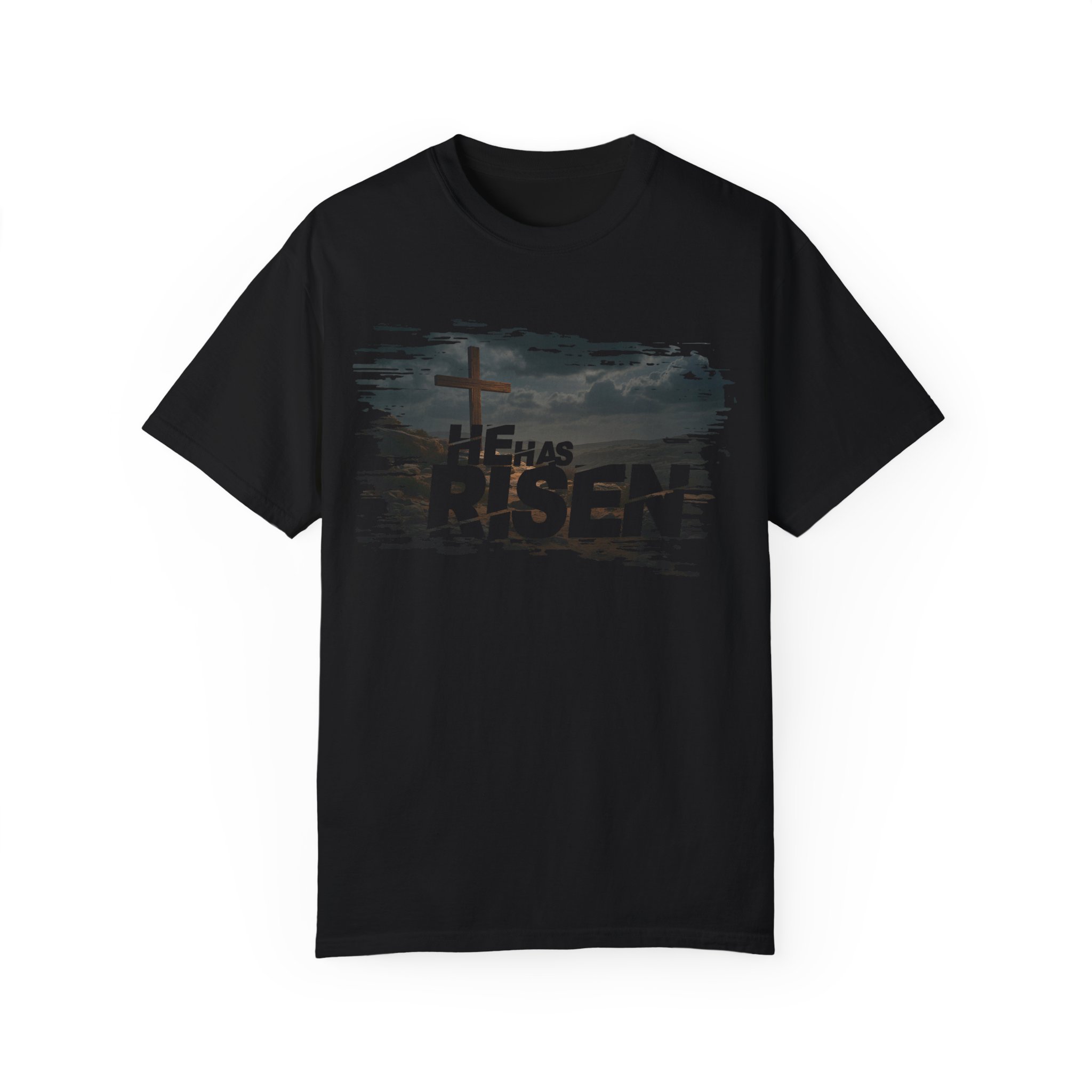 He Has Risen Matthew 28:6 v2 - Inspirational Unisex Christian T-Shirt by Love316 - Image 45