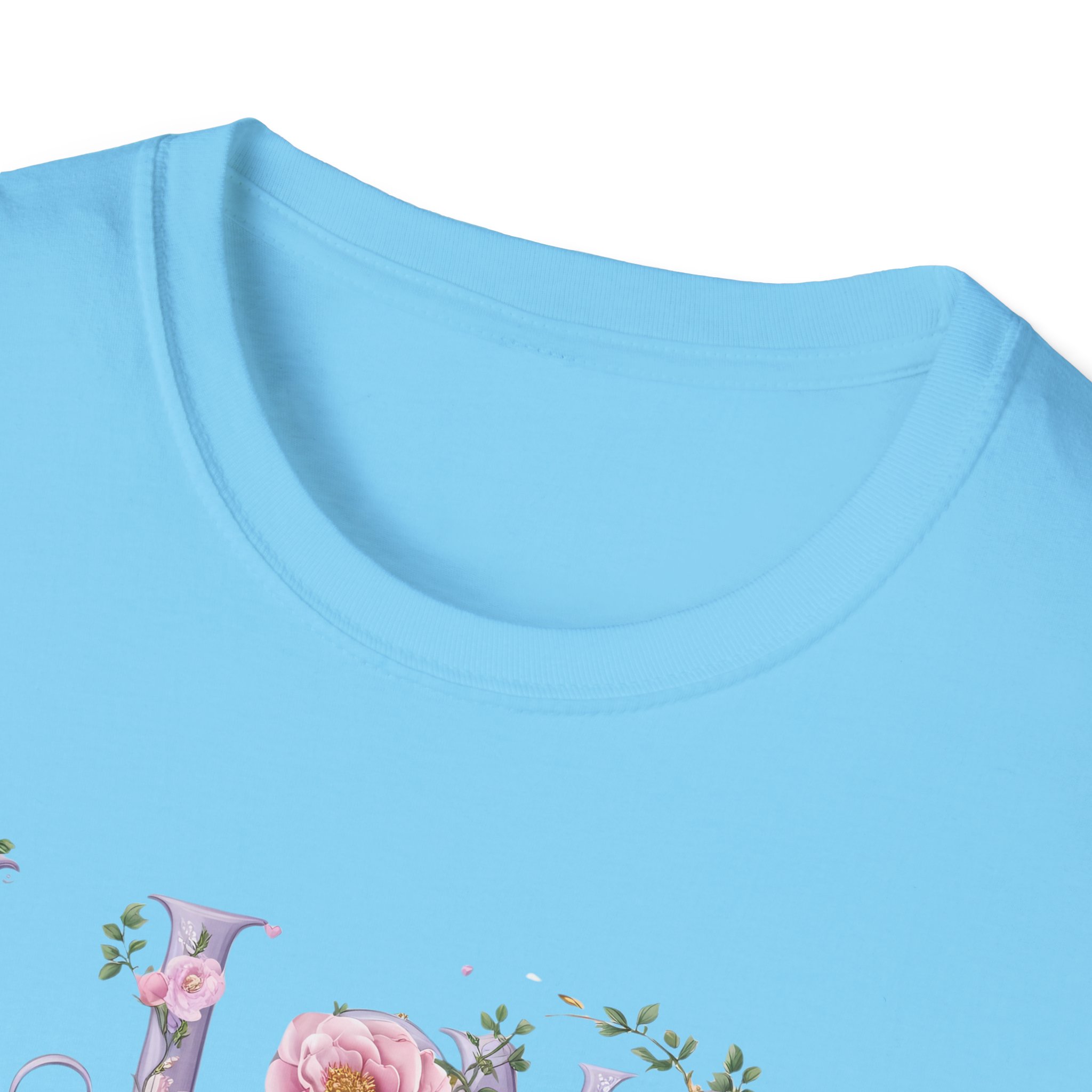 Floral 'I Love Jesus' T-Shirt - Feminine Christian Top - Soft Cotton Tee - Image 64