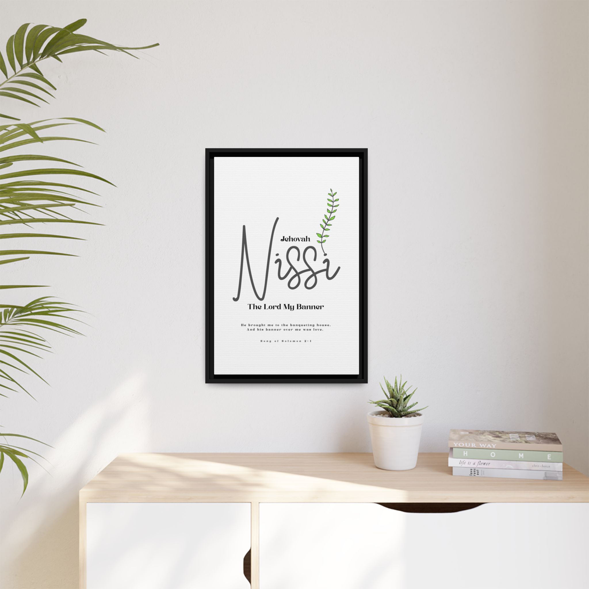 Jehovah Nissi Framed Canvas - "The Lord My Banner" Multi-Color Victory Wall Art - Image 39