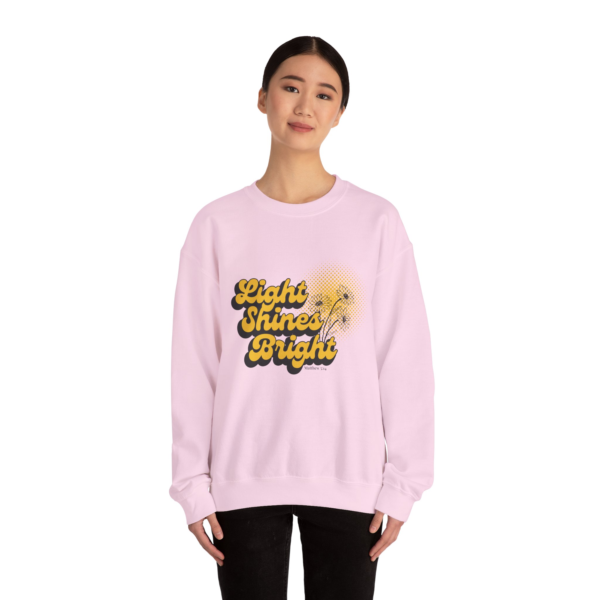 Light Shines Bright, Sweatshirt - Matthew 5:14, Christian Apparel - Image 27