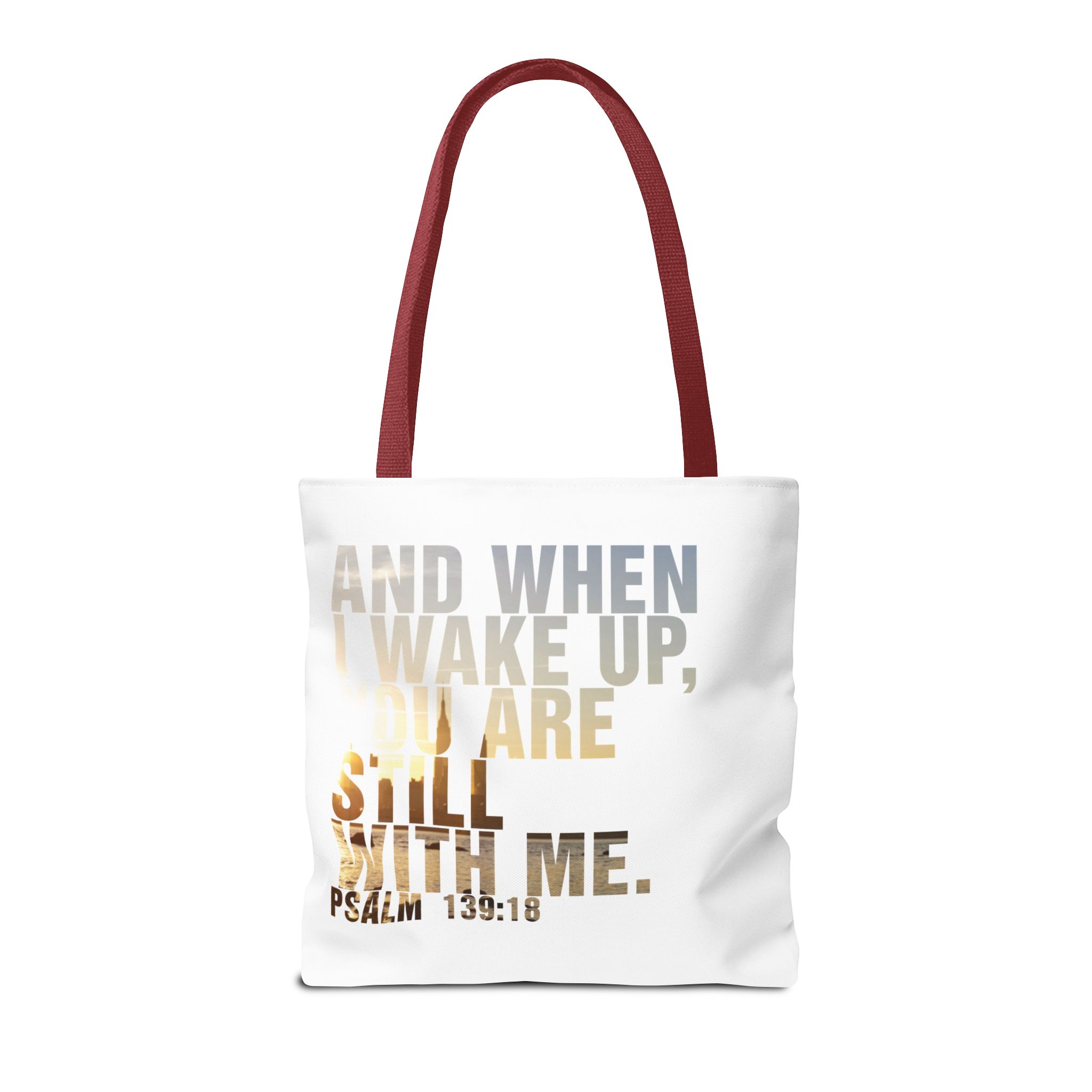 Inspirational 'And When I Wake Up' Tote Bag – Psalm 139:18, Durable & Stylish - Image 18