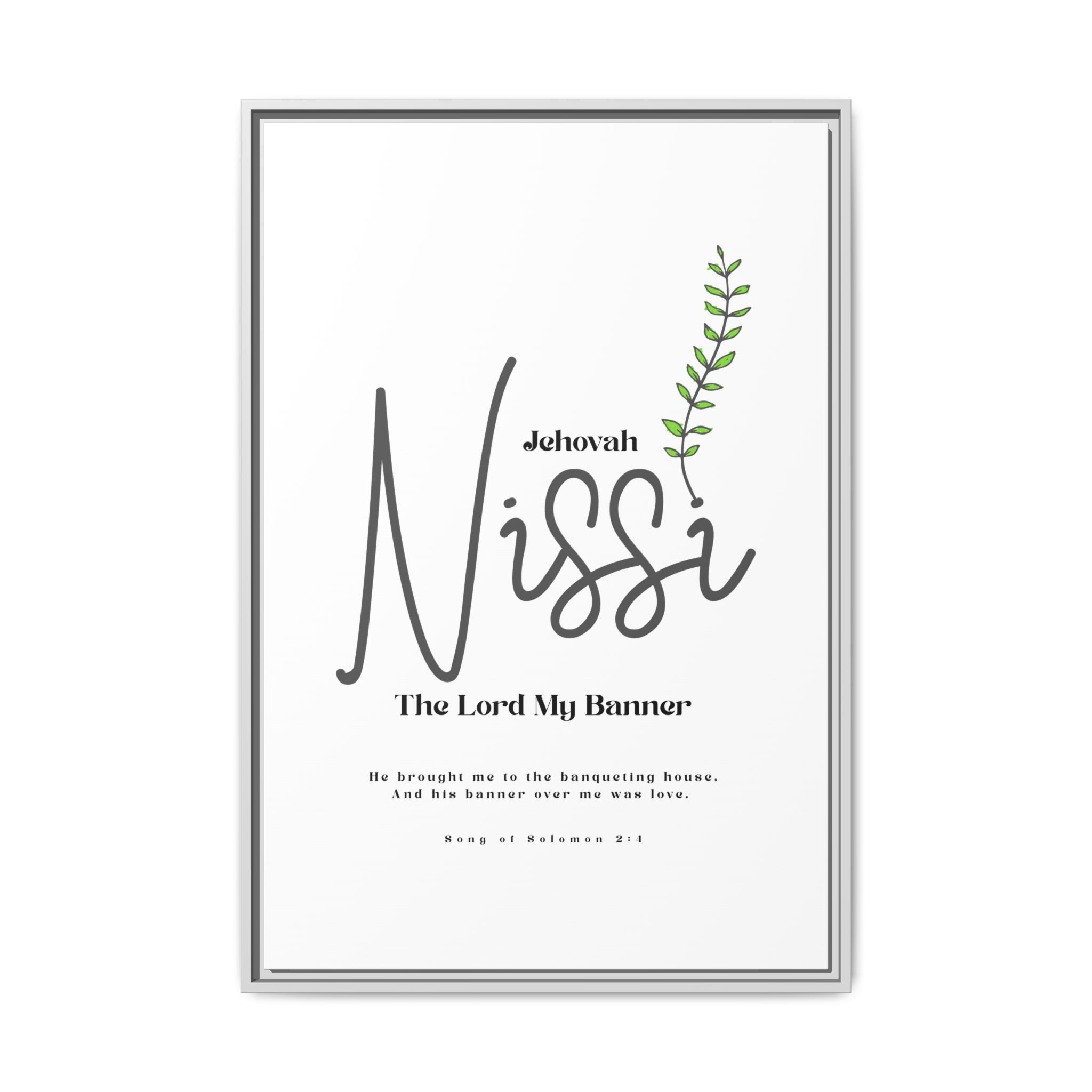 Jehovah Nissi Framed Canvas - "The Lord My Banner" Multi-Color Victory Wall Art - Image 13