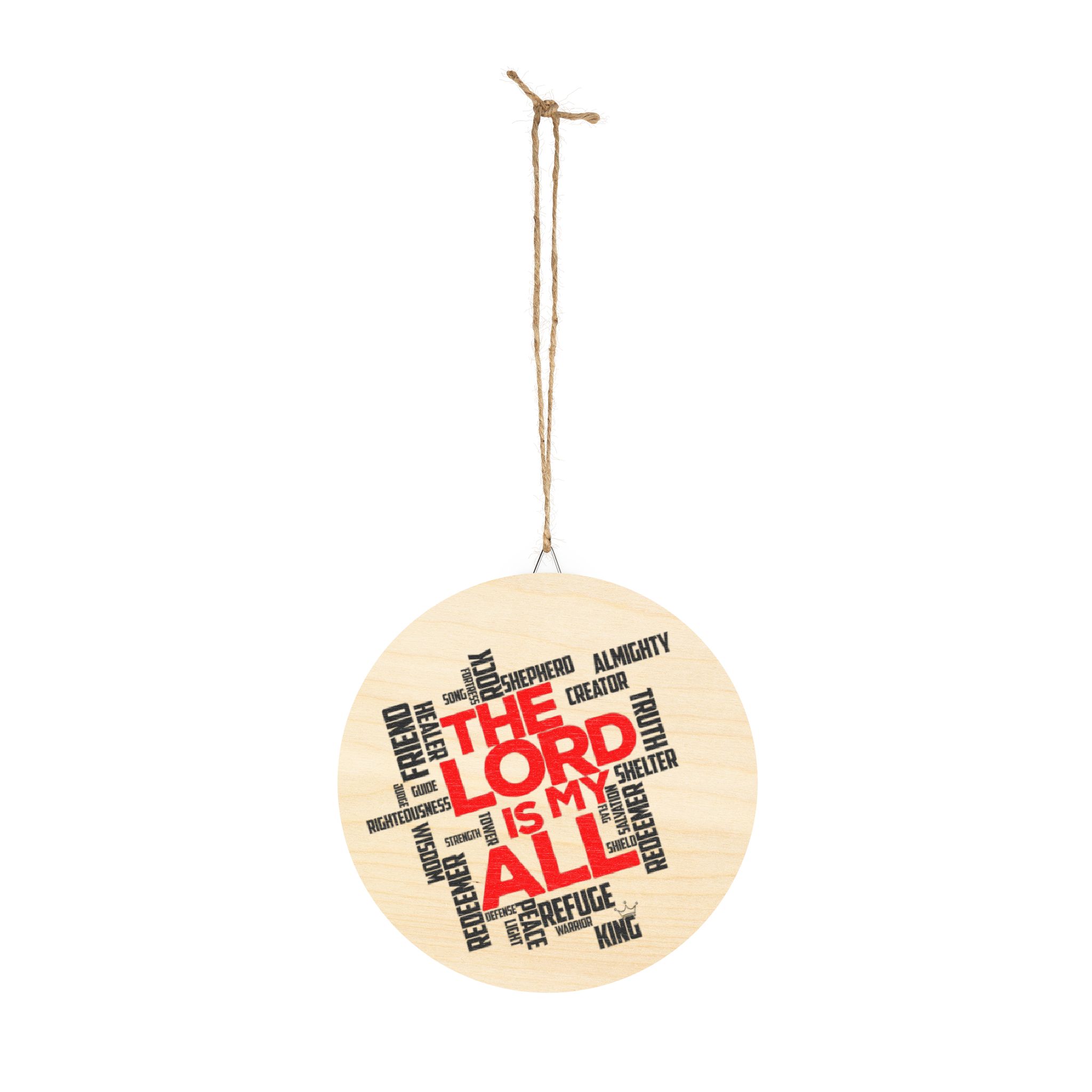 The Lord is My All - Wooden Sign - Christian Wall Art with Inspirational Design - Image 3