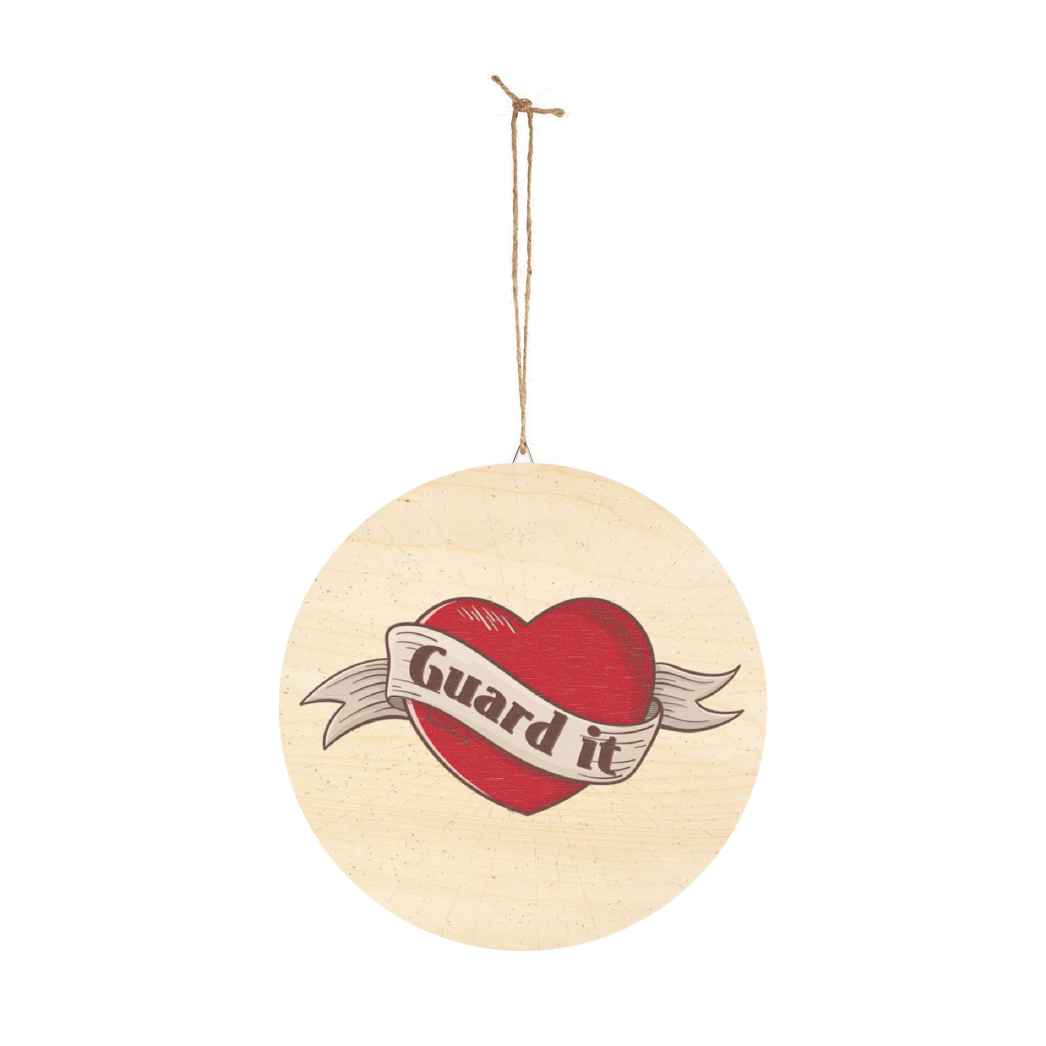 Guard It- Wooden Sign - Christian Wall Art with Proverbios 4:23, Rustic Decor - Image 9