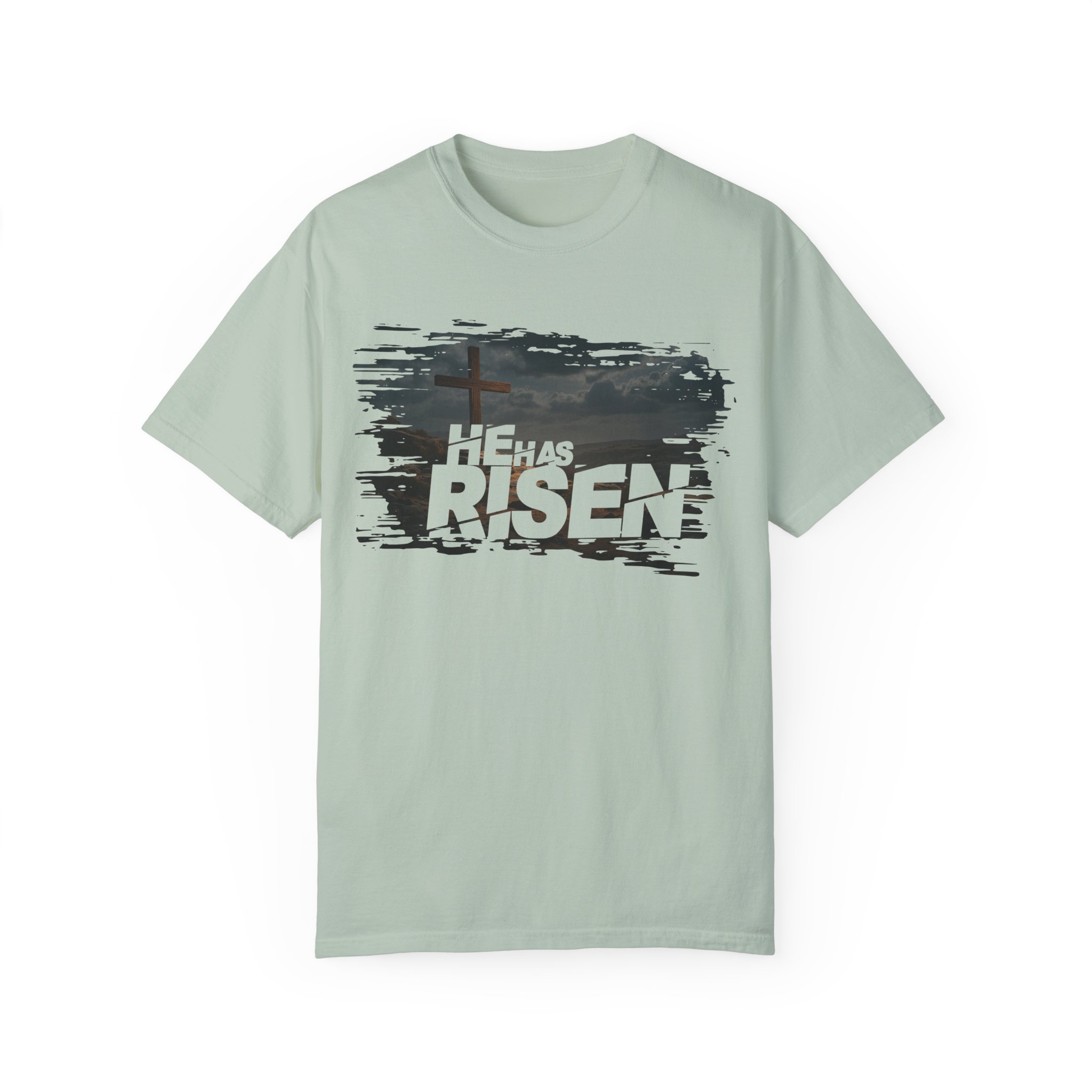 He Has Risen Matthew 28:6 v2 - Inspirational Unisex Christian T-Shirt by Love316 - Image 29