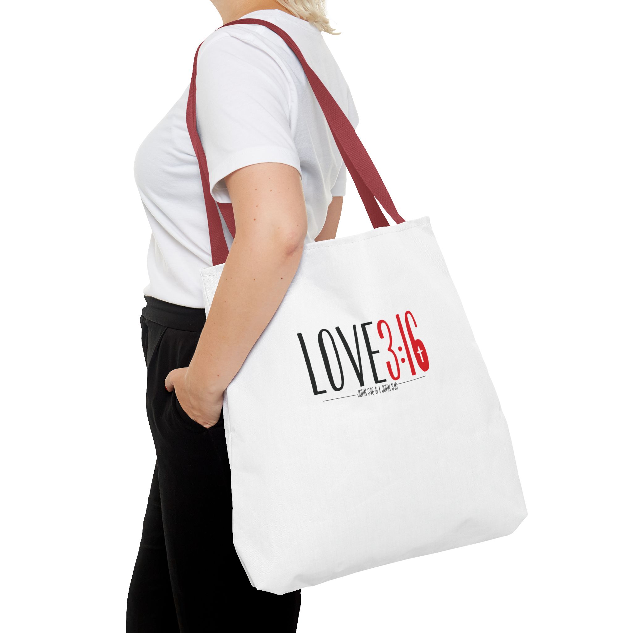 LOVE3:16 Tote Bag – Inspirational Design, Durable & Versatile for Daily Use - Image 24