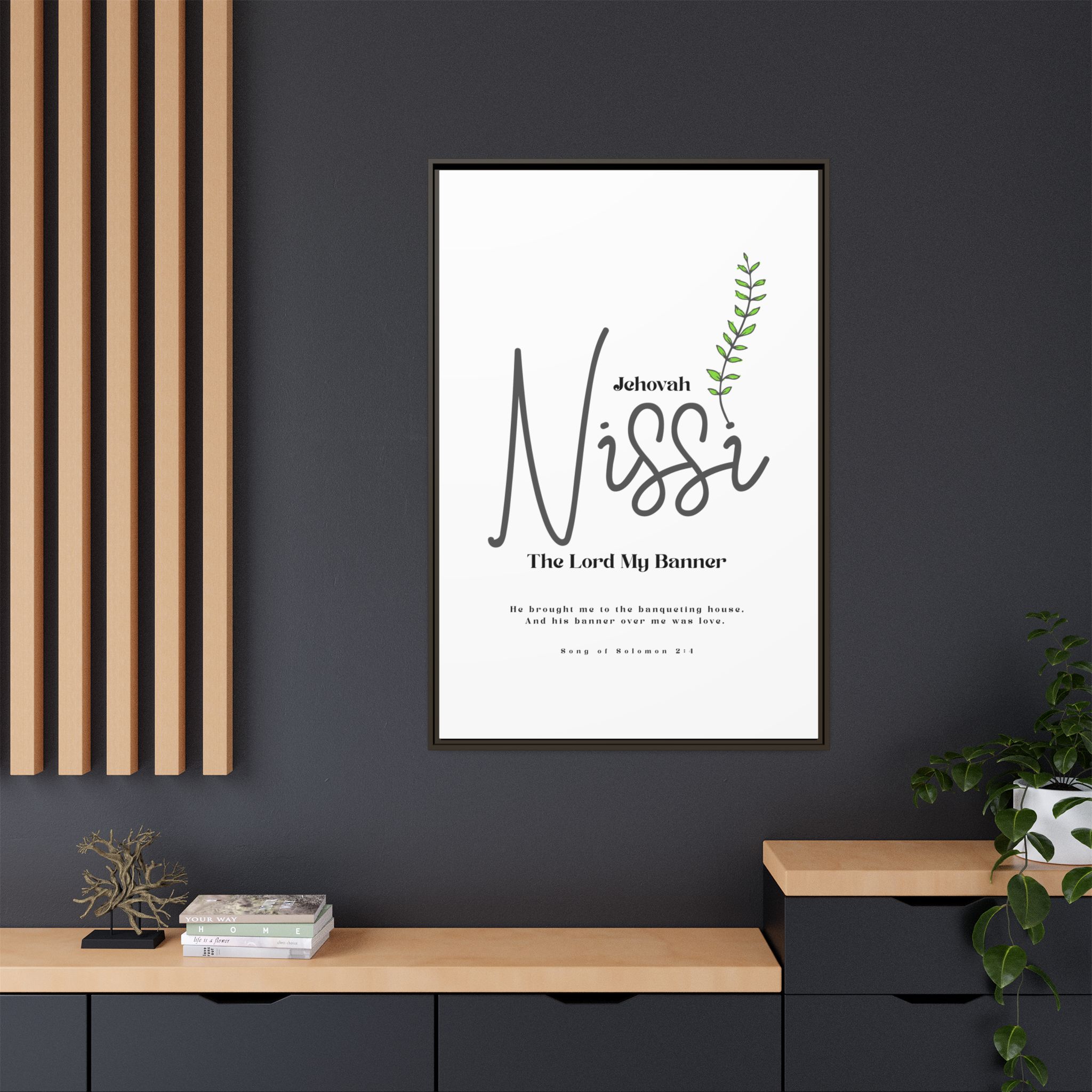 Jehovah Nissi Framed Canvas - "The Lord My Banner" Multi-Color Victory Wall Art - Image 20