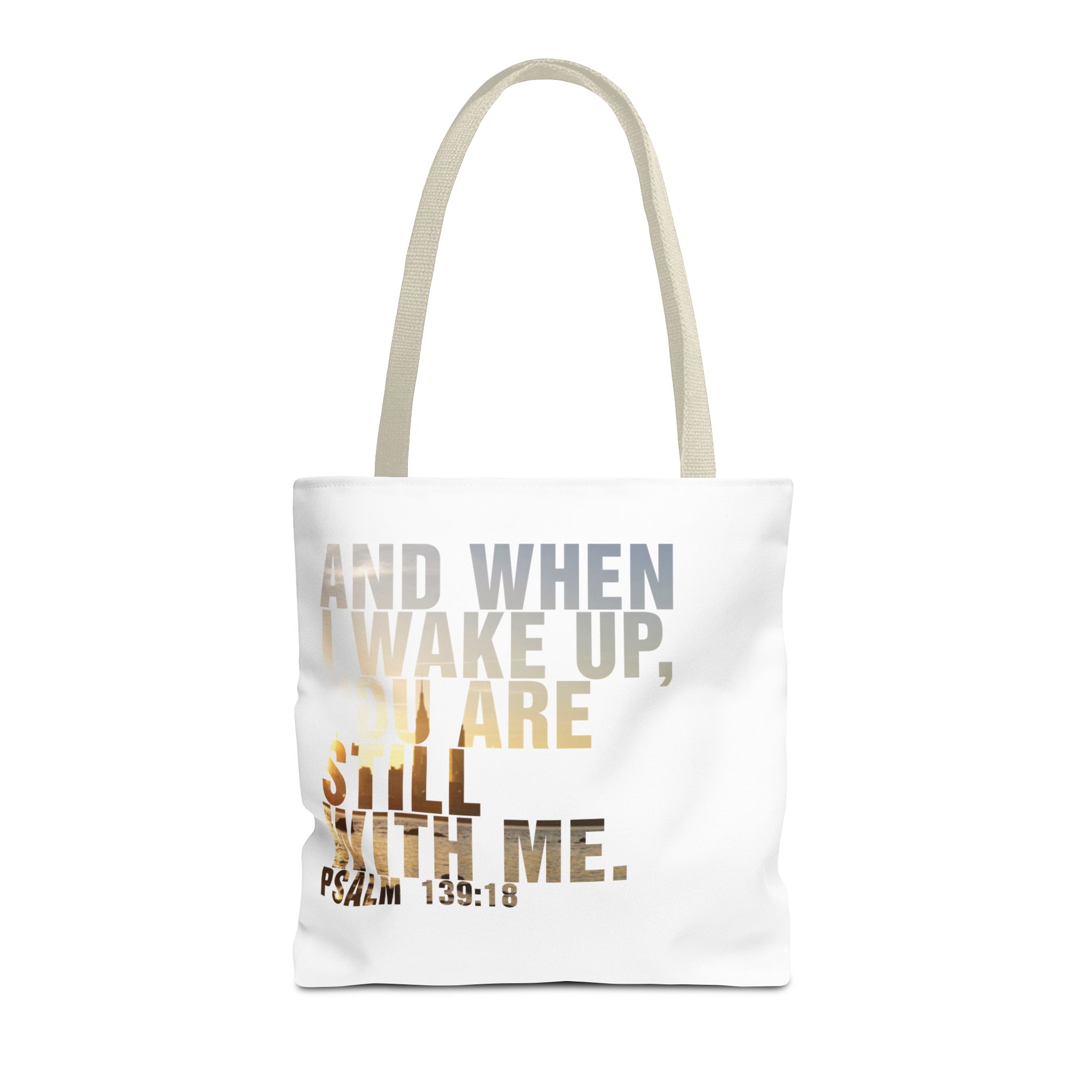 Inspirational 'And When I Wake Up' Tote Bag – Psalm 139:18, Durable & Stylish - Image 41