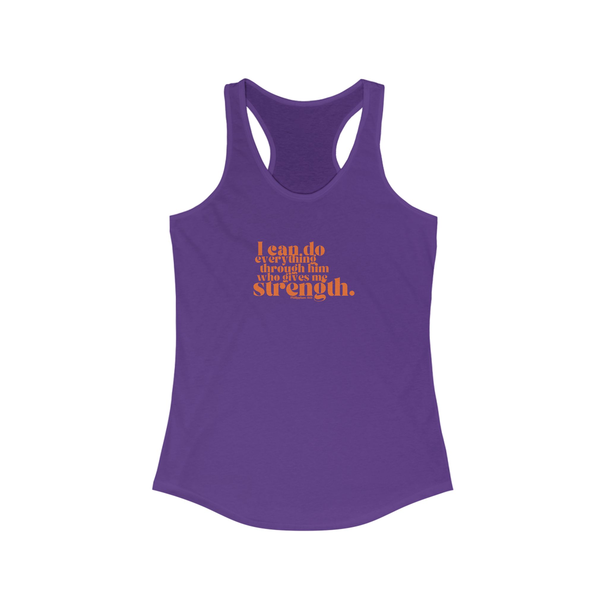 I Can Do All Things, Racerback Tank - Philippians 4:13, Women’s Christian Apparel - Image 13