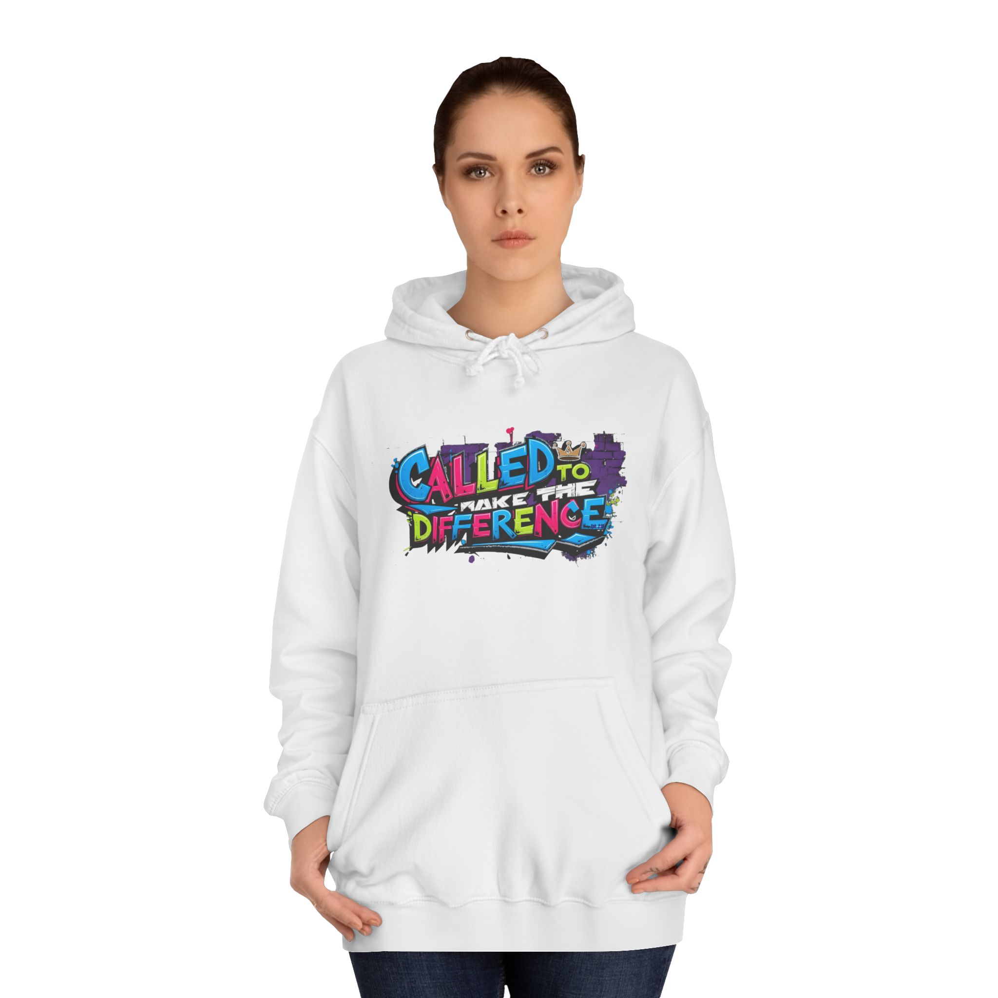 Unisex 'Called to Make a Difference' Hoodie – Bold Graffiti Style, 5 Colors - Image 8