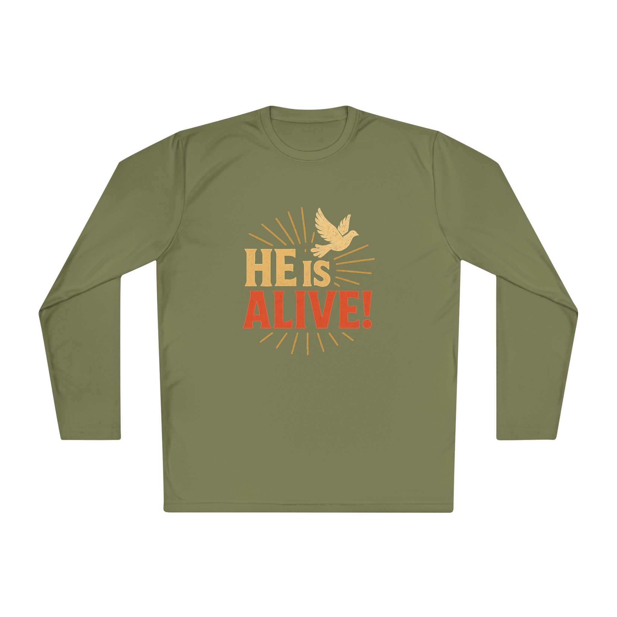 He is Alive – Unisex Lightweight Long Sleeve Tee (with Dove Design) - Image 33