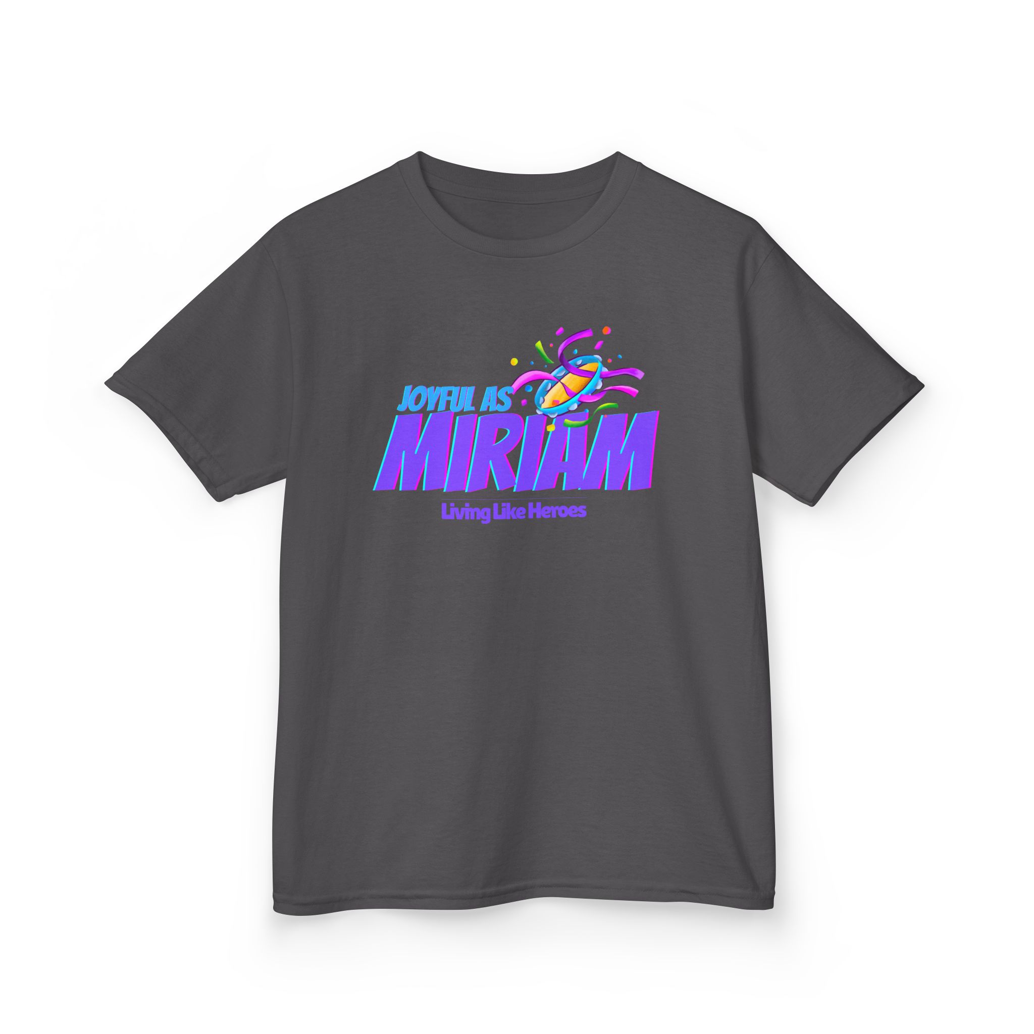 Joyful as Miriam – Kids Worship Tee | Living Like Heroes - Image 35