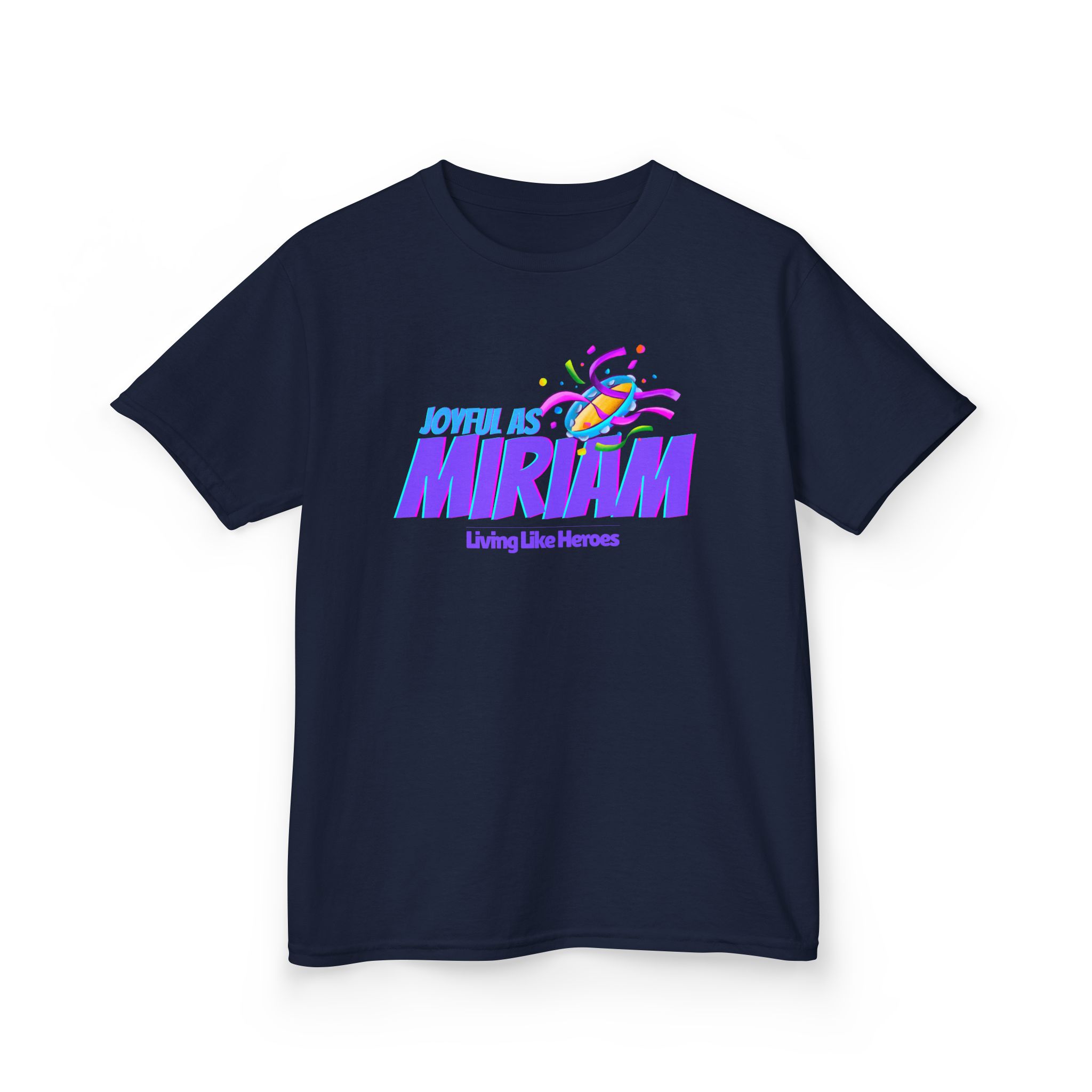 Joyful as Miriam – Kids Worship Tee | Living Like Heroes - Image 43