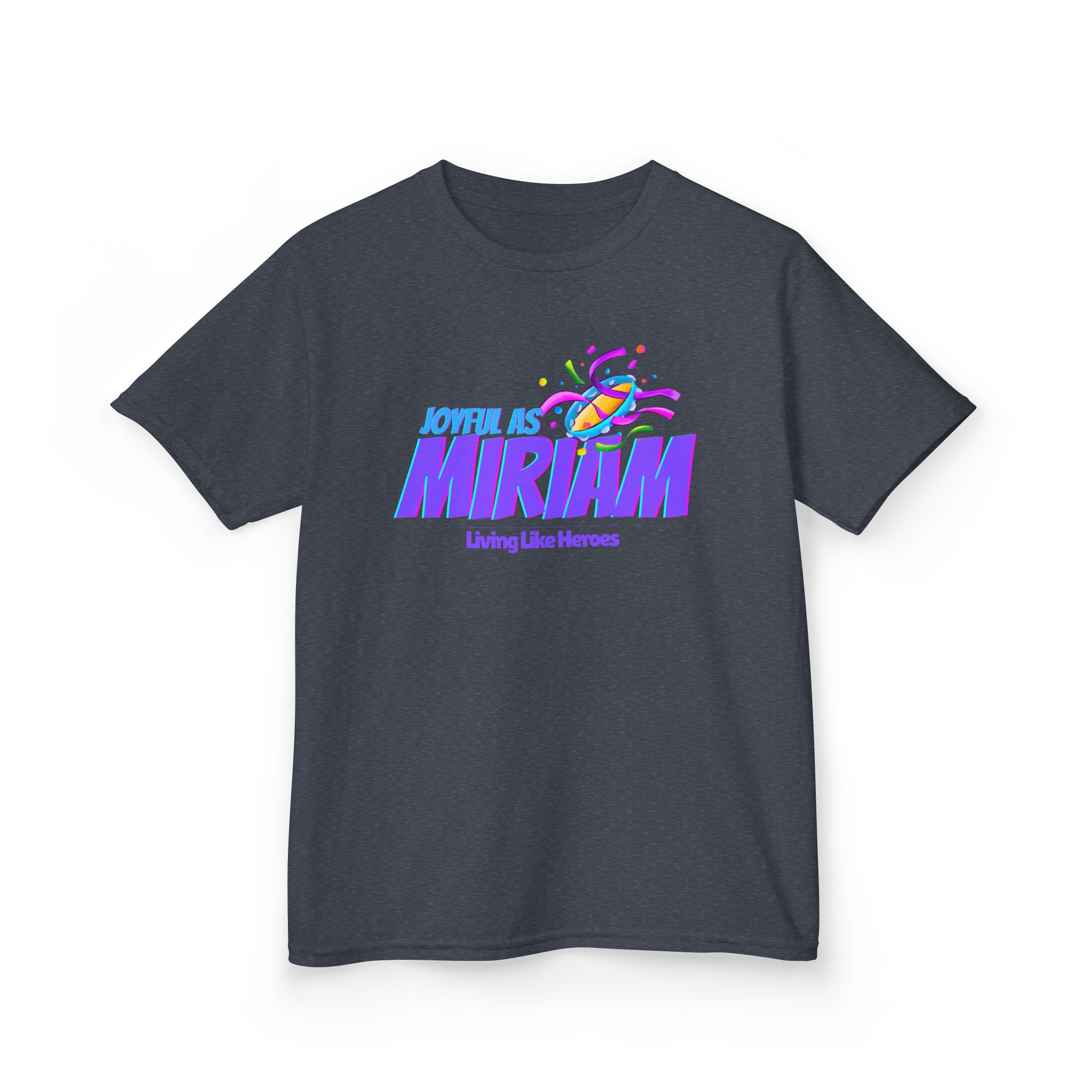 Joyful as Miriam – Kids Worship Tee | Living Like Heroes - Image 47