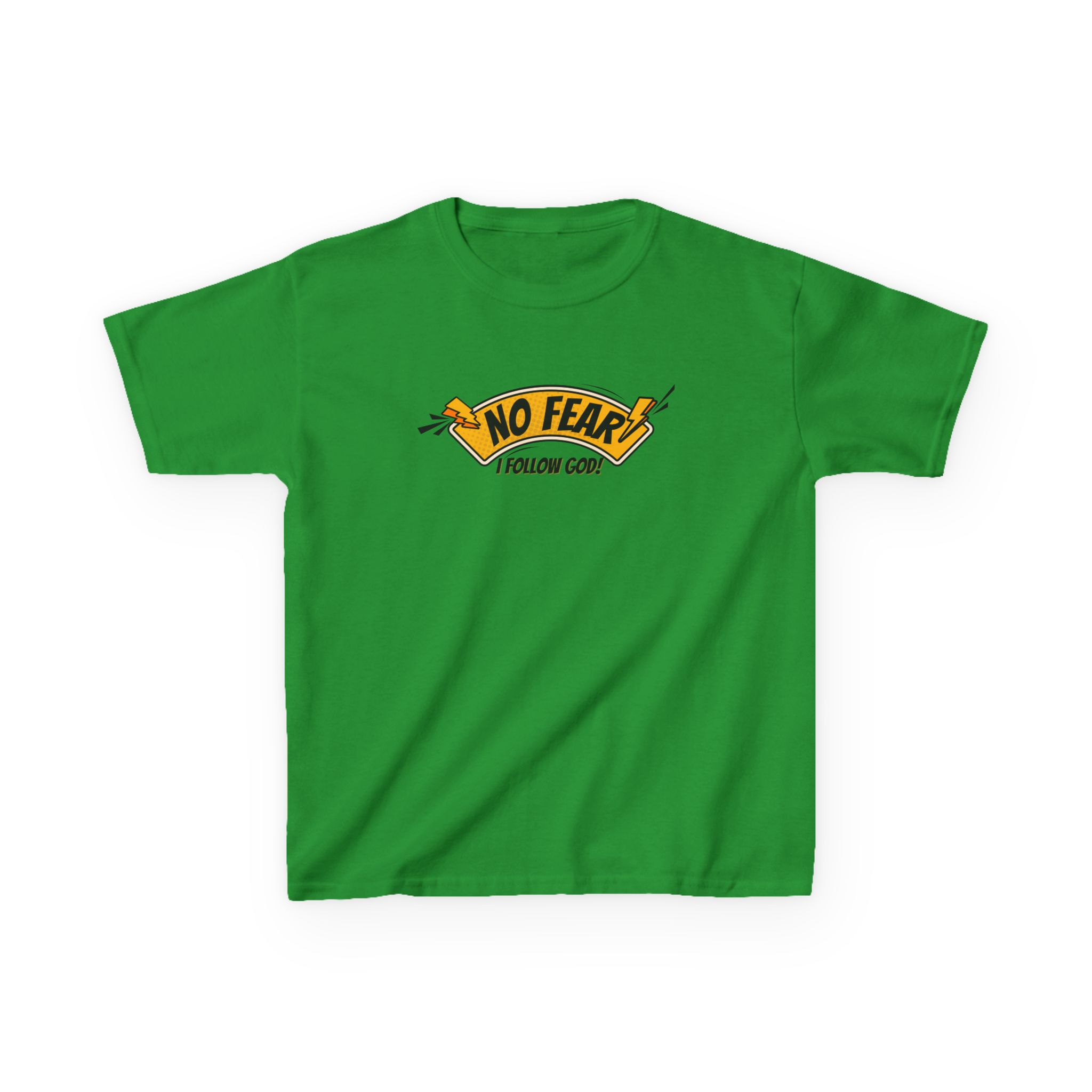 No Fear, I Follow God – Kids Bold Faith Tee | Living Like Heroes - Image 21
