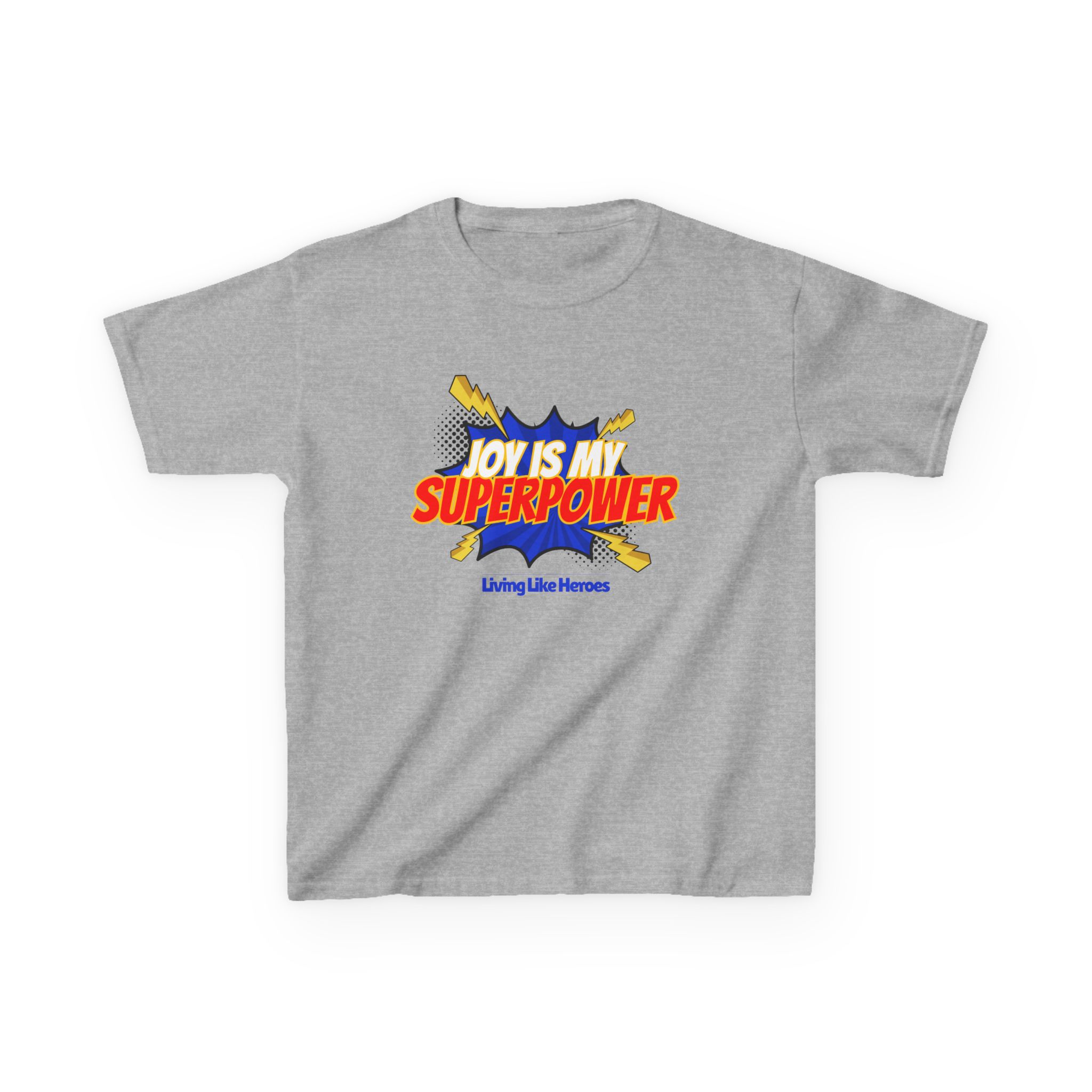 Joy Is My Superpower – Kids Christian Comic Tee | Living Like Heroes - Image 13