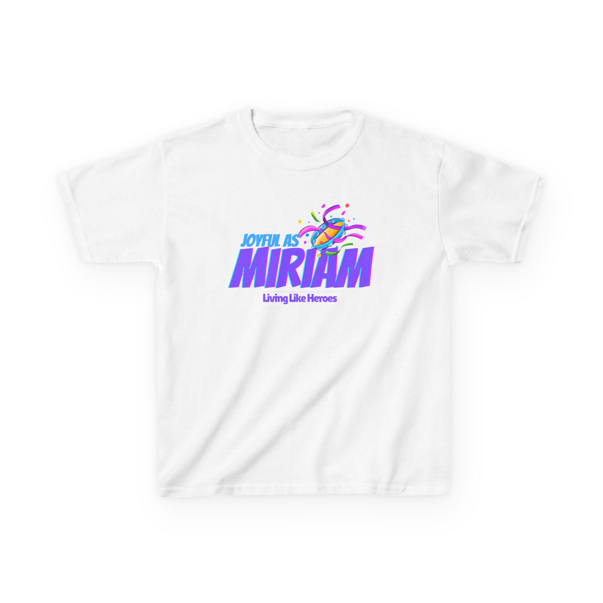 Joyful as Miriam – Kids Worship Tee | Living Like Heroes - Image 5