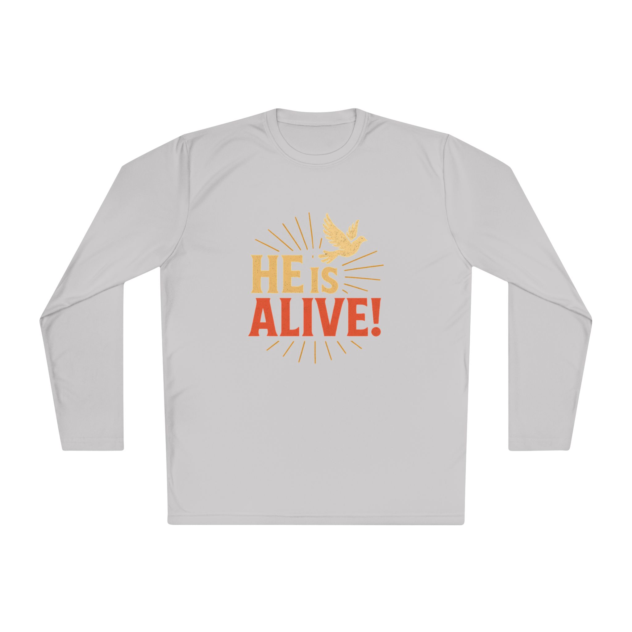 He is Alive – Unisex Lightweight Long Sleeve Tee (with Dove Design) - Image 13