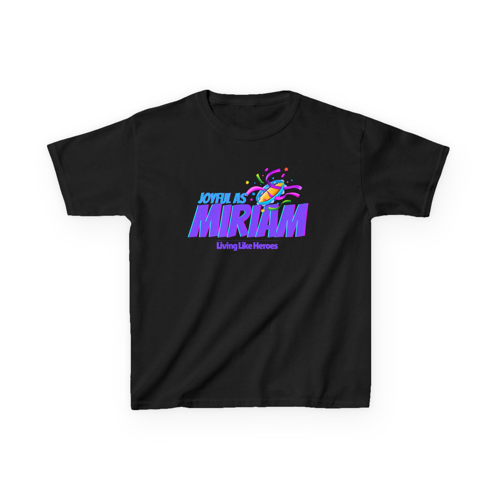 Joyful as Miriam – Kids Worship Tee | Living Like Heroes - Image 9