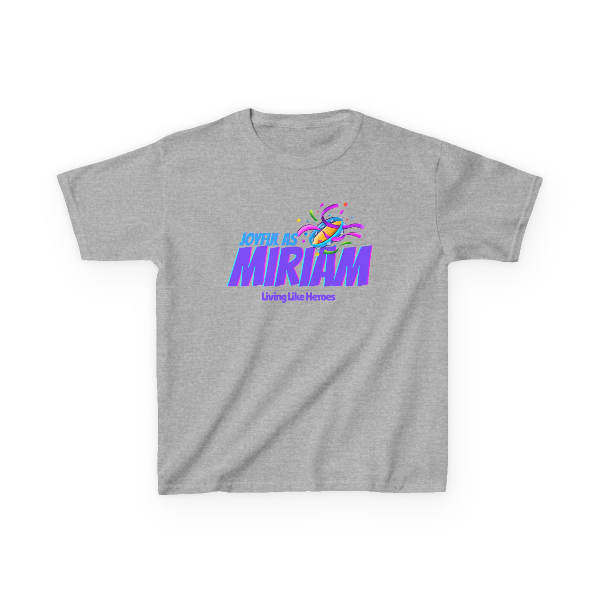Joyful as Miriam – Kids Worship Tee | Living Like Heroes - Image 13