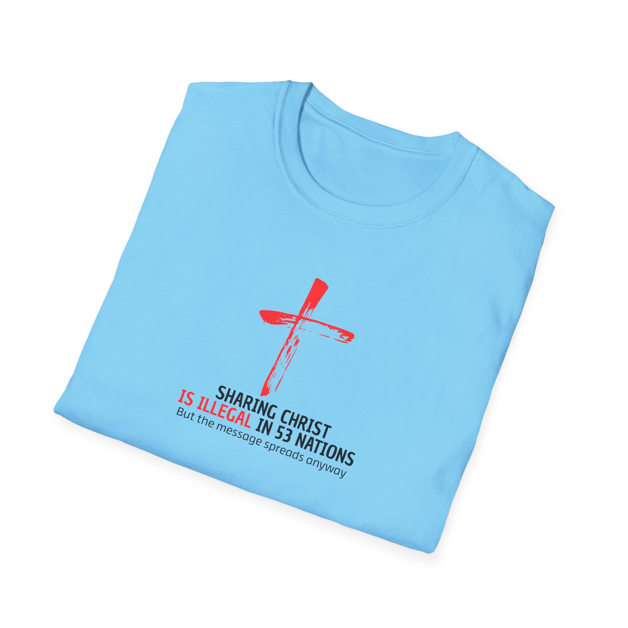 Unisex Christian T-Shirt – The Gospel Spreads in All 53 Restricted Nations - Image 36