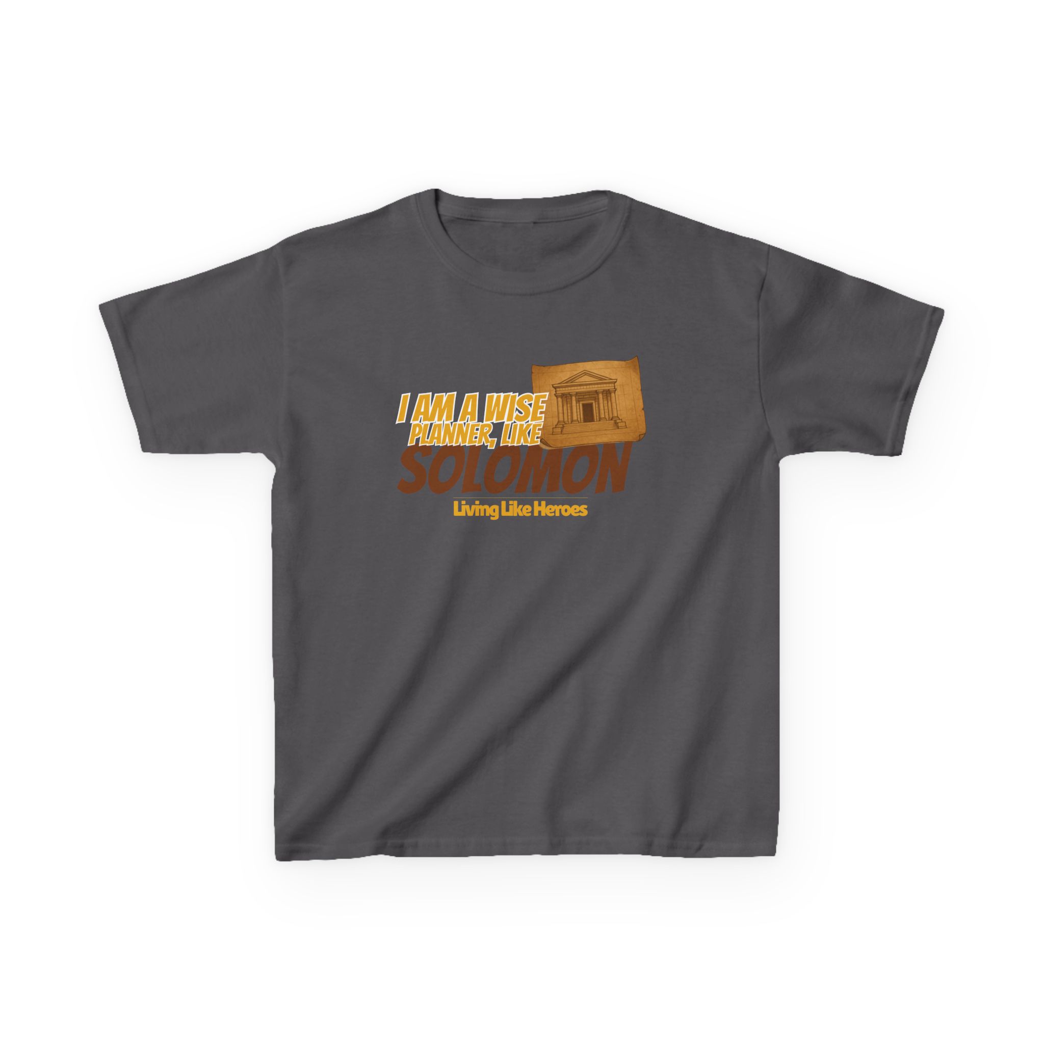Wise Planner Like Solomon – Kids Bible Tee | Living Like Heroes - Image 29