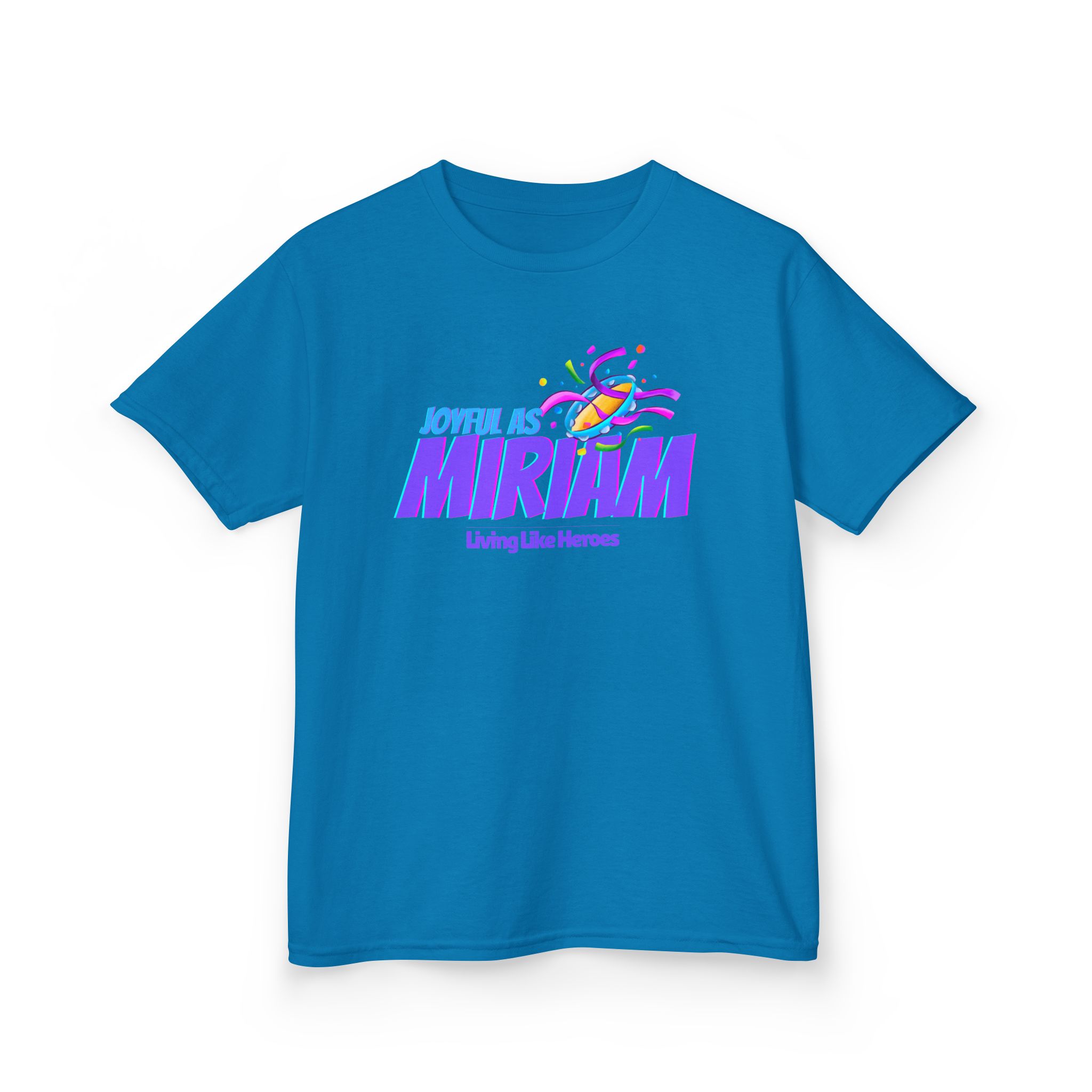 Joyful as Miriam – Kids Worship Tee | Living Like Heroes - Image 31