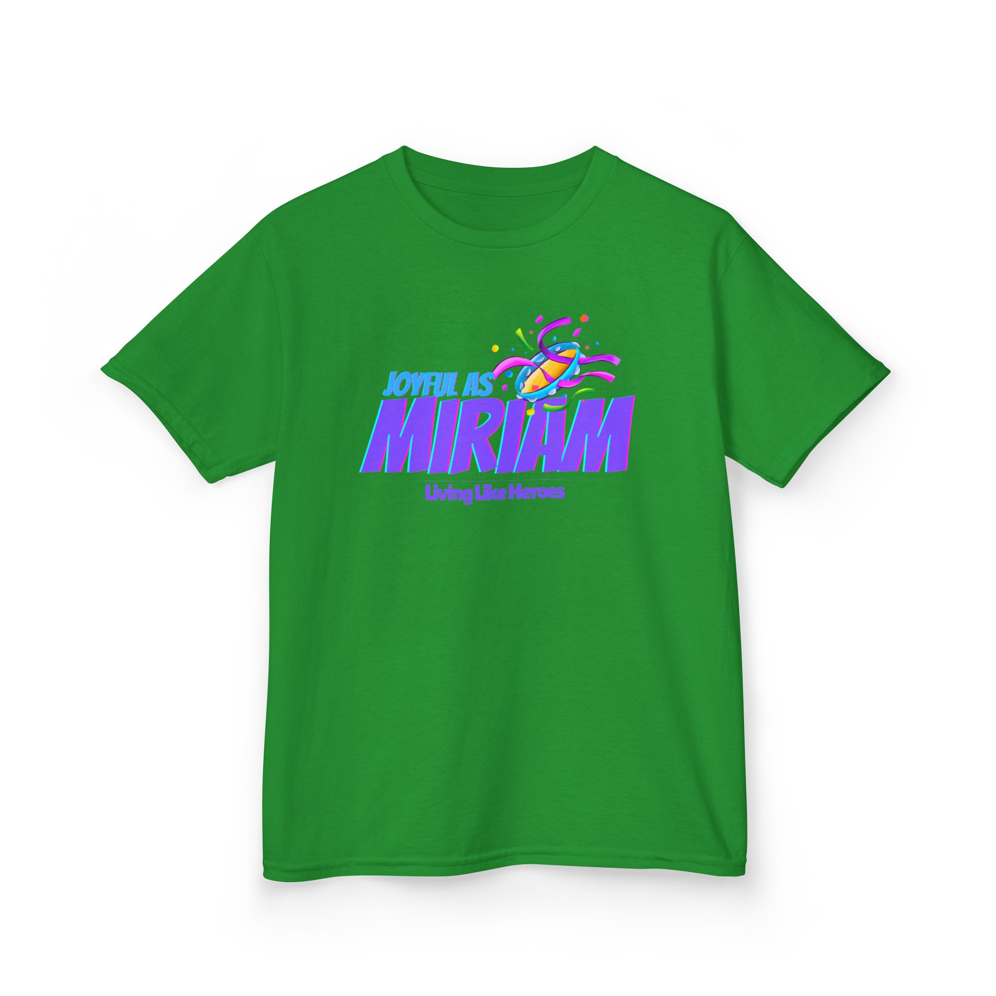 Joyful as Miriam – Kids Worship Tee | Living Like Heroes - Image 23