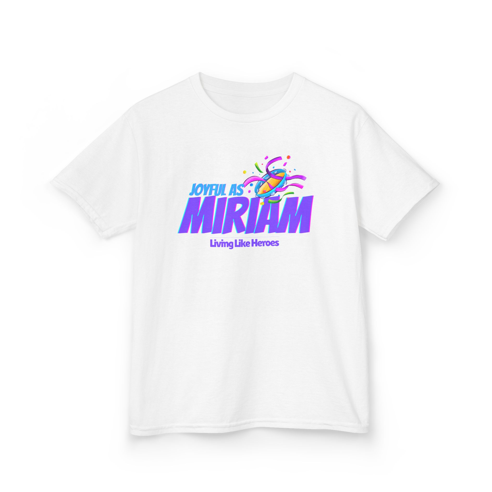 Joyful as Miriam – Kids Worship Tee | Living Like Heroes - Image 7