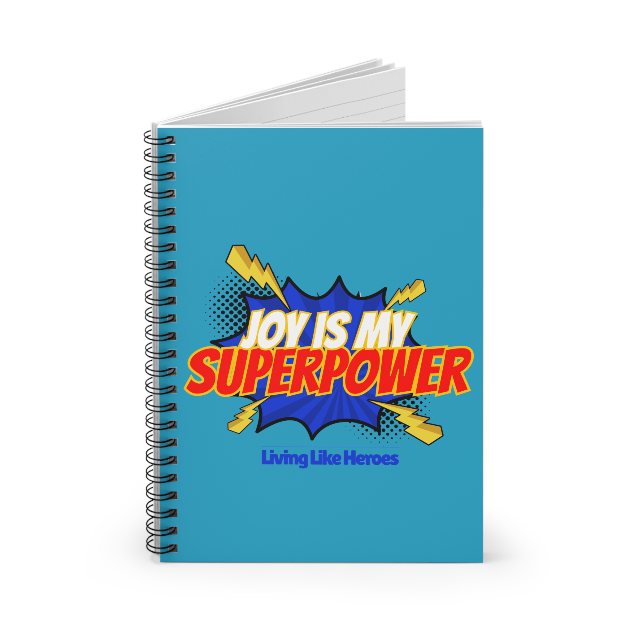 Joy Is My Superpower – Kids Spiral Notebook | Living Like Heroes - Image 2