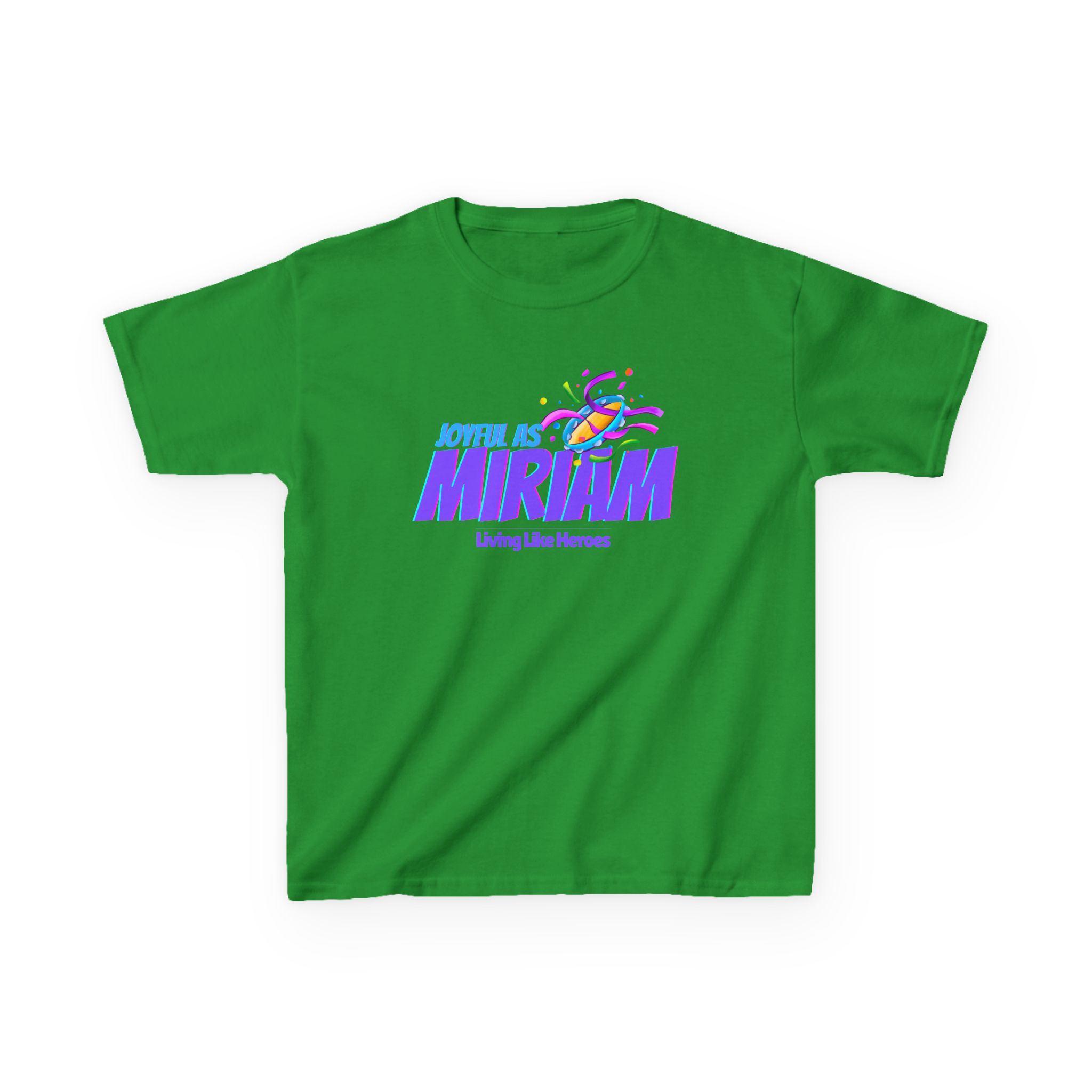 Joyful as Miriam – Kids Worship Tee | Living Like Heroes - Image 21