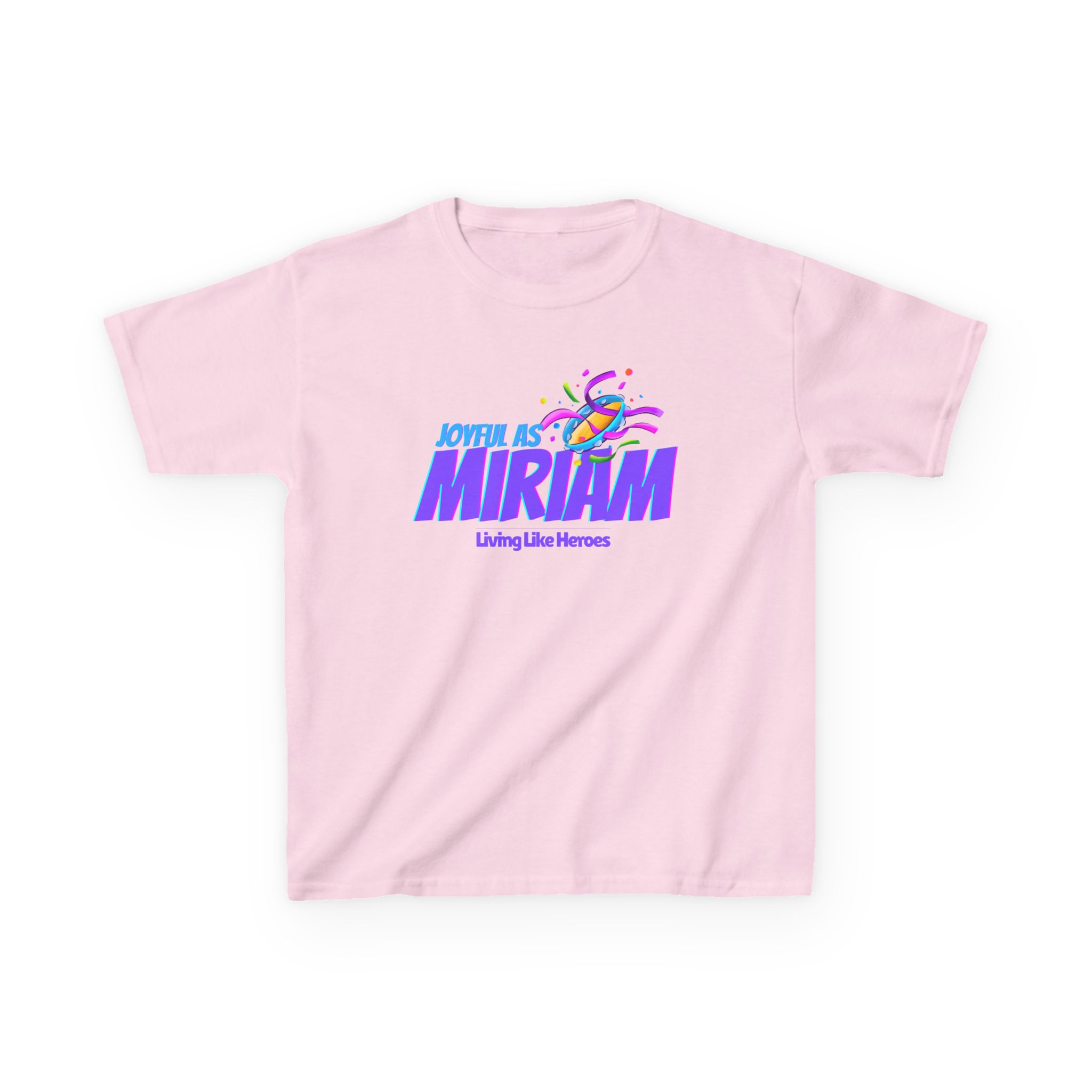 Joyful as Miriam – Kids Worship Tee | Living Like Heroes - Image 53