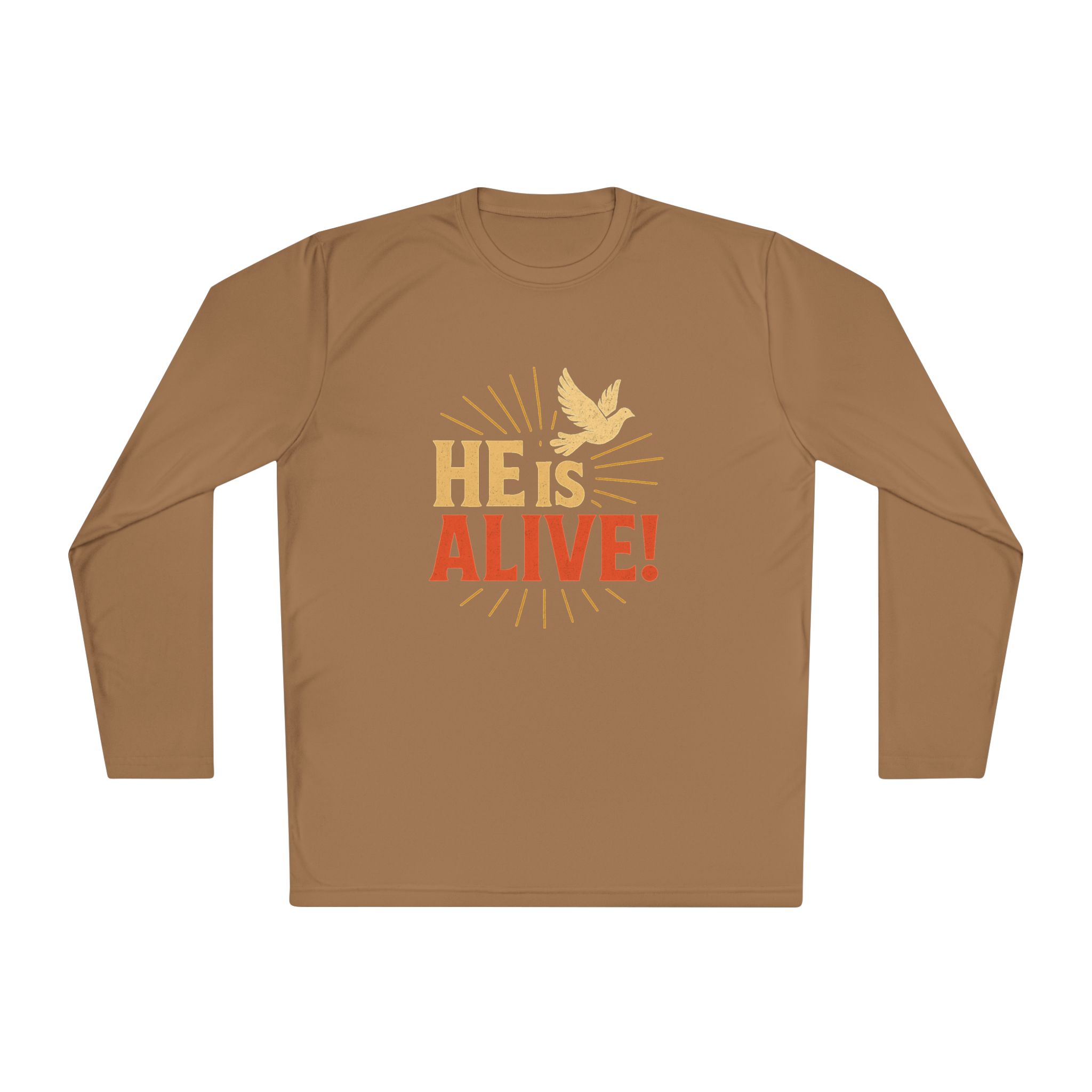 He is Alive – Unisex Lightweight Long Sleeve Tee (with Dove Design) - Image 29