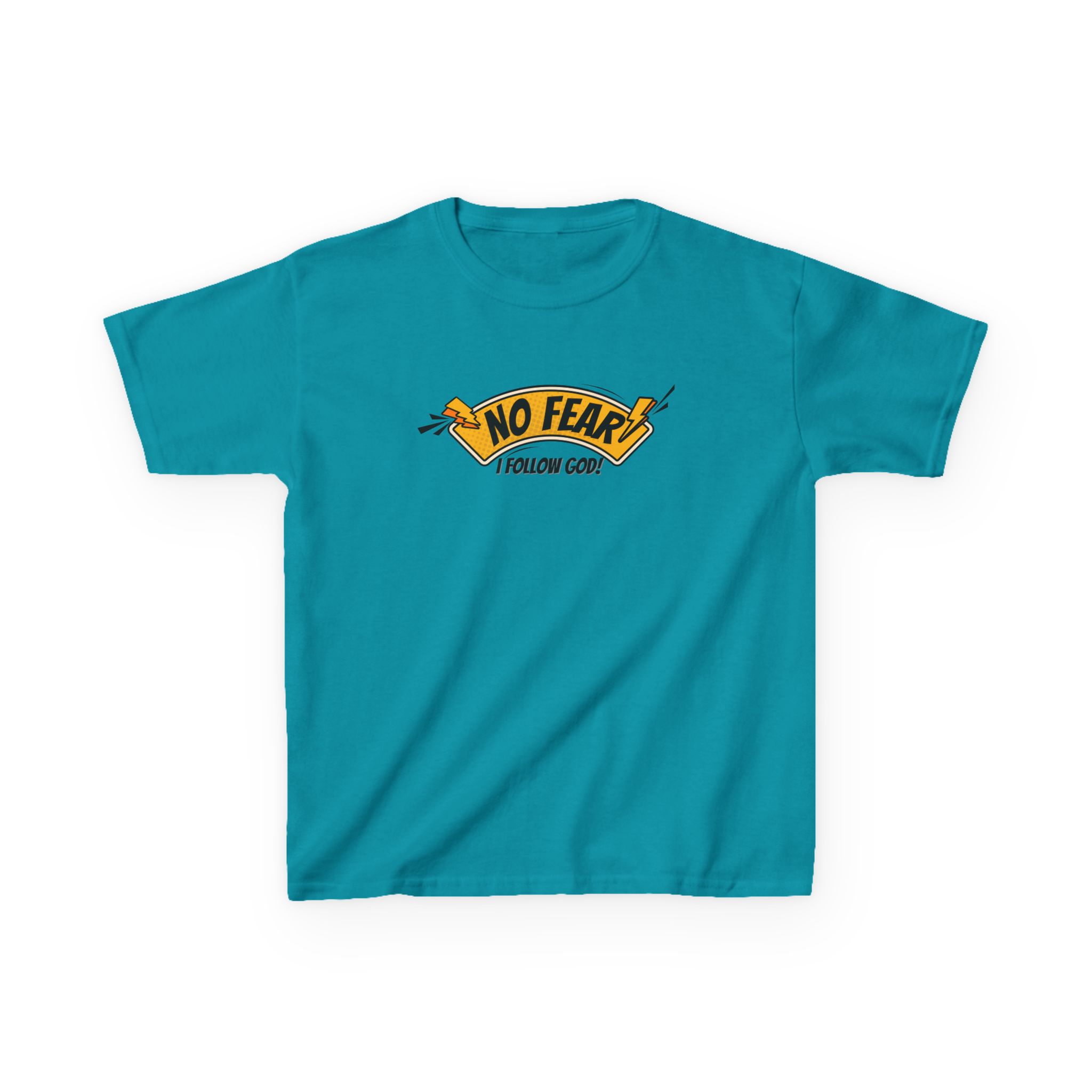 No Fear, I Follow God – Kids Bold Faith Tee | Living Like Heroes - Image 25