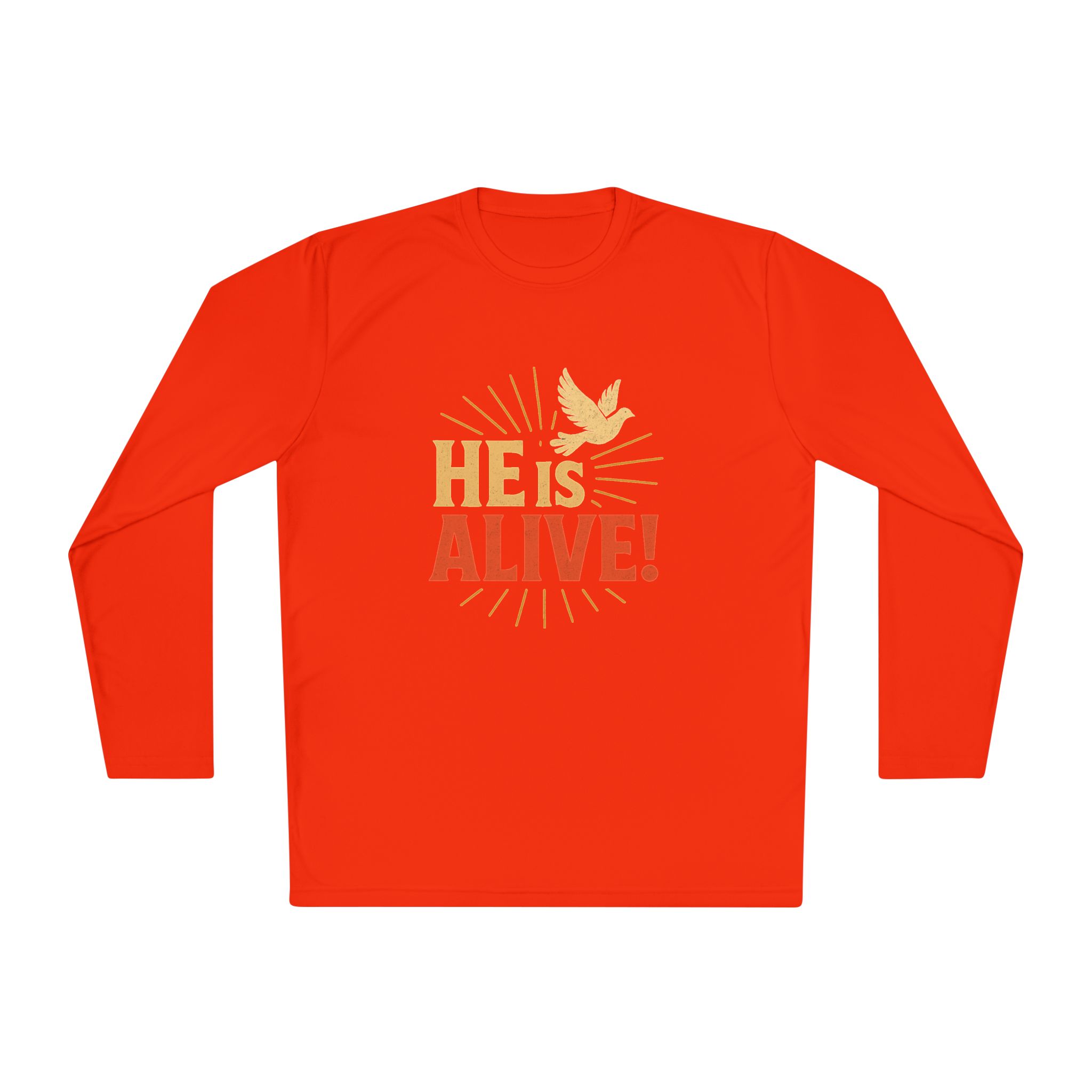 He is Alive – Unisex Lightweight Long Sleeve Tee (with Dove Design) - Image 25