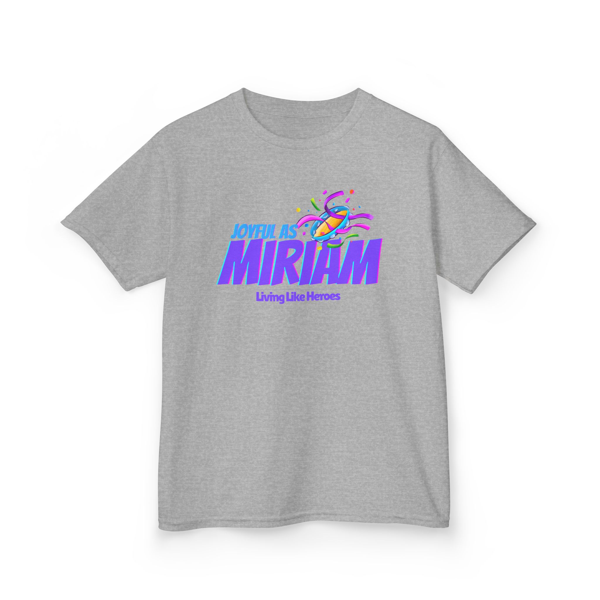 Joyful as Miriam – Kids Worship Tee | Living Like Heroes - Image 15