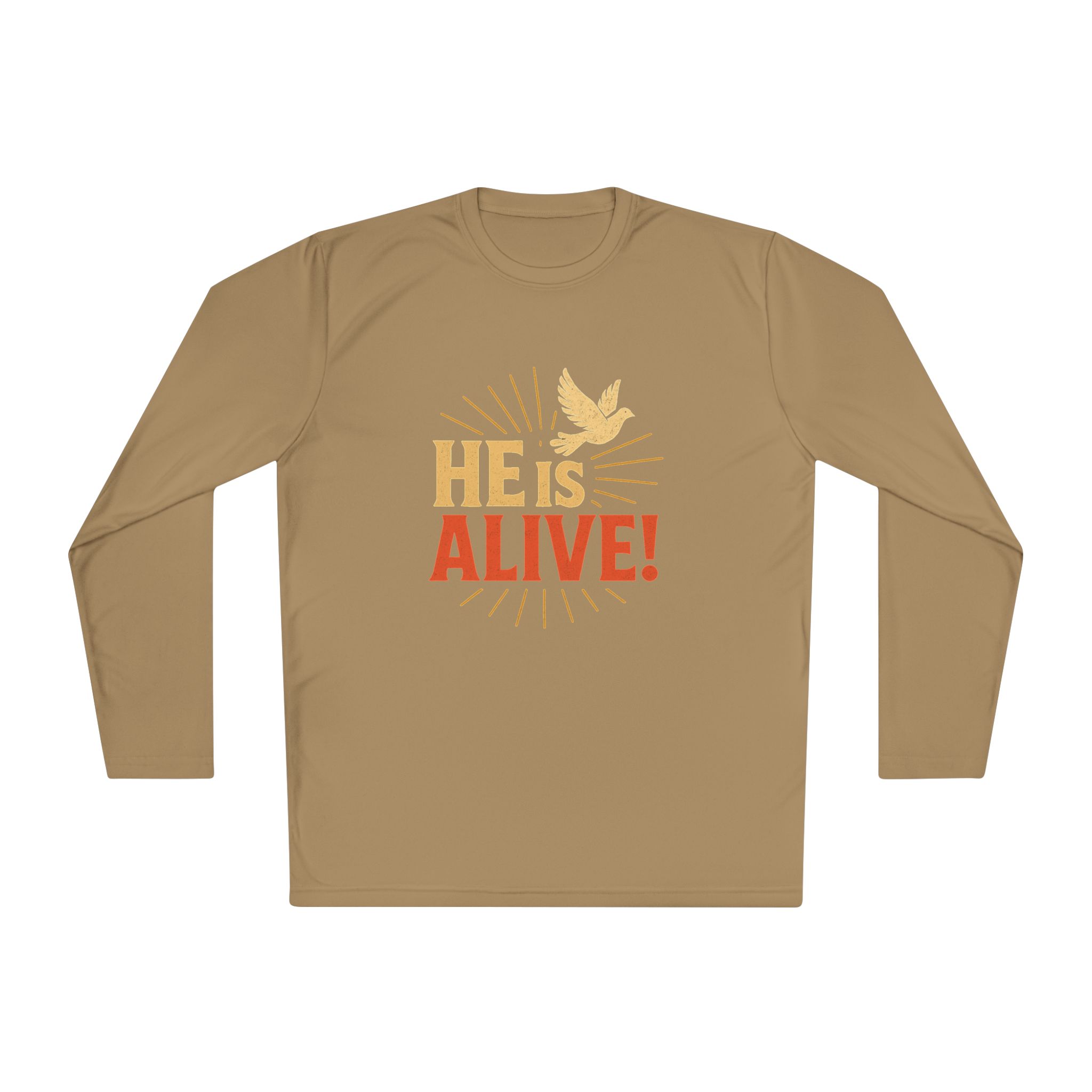He is Alive – Unisex Lightweight Long Sleeve Tee (with Dove Design) - Image 21
