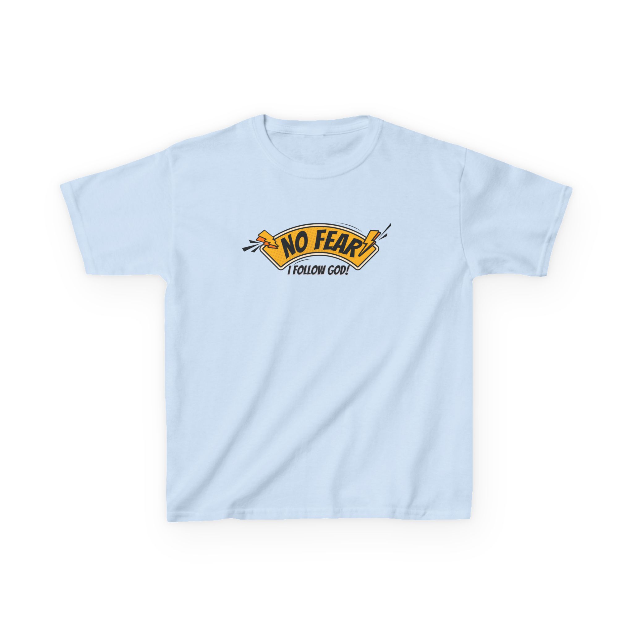 No Fear, I Follow God – Kids Bold Faith Tee | Living Like Heroes - Image 29