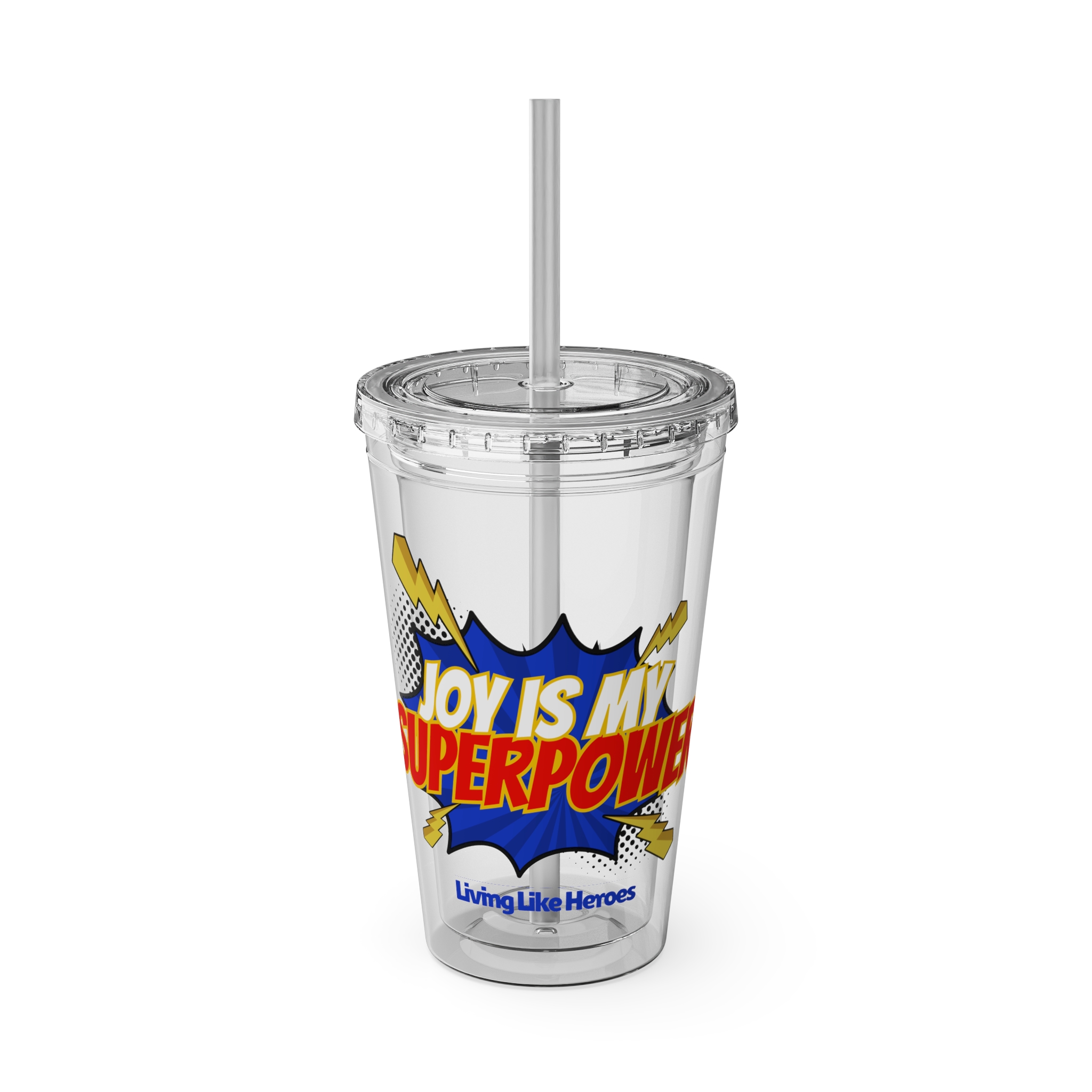 Joy Is My Superpower –Tumbler for Kids | Living Like Heroes - Image 5