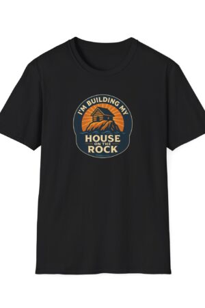 House on the Rock T-Shirt – Bold Faith Design, Matthew 7:24 Inspired