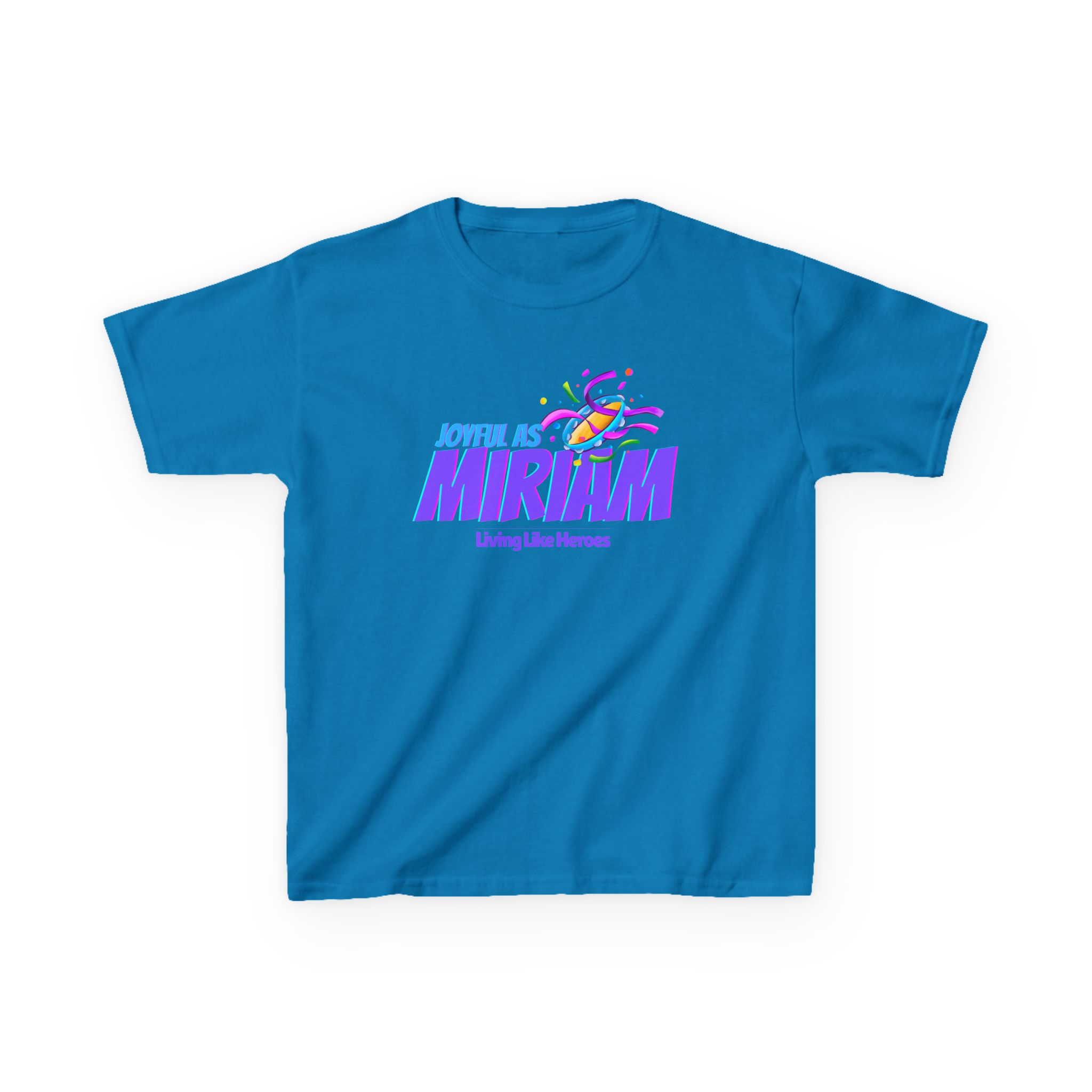 Joyful as Miriam – Kids Worship Tee | Living Like Heroes - Image 29