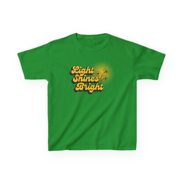 Kids 'Light Shines Bright' Cotton Tee – Matthew 5:14 Inspirational