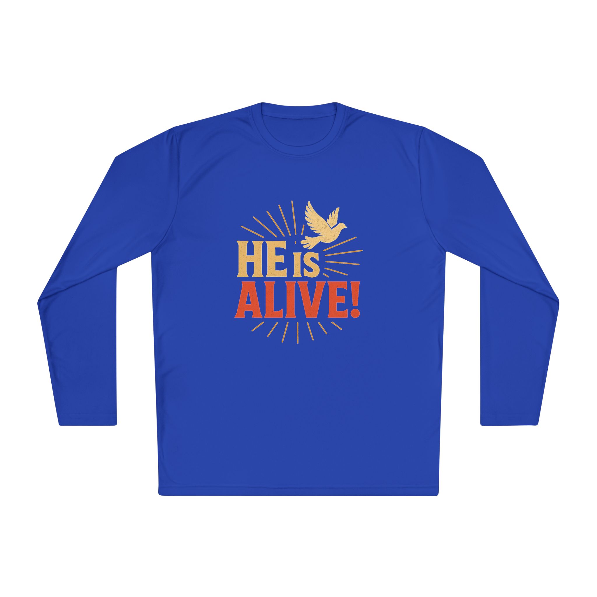 He is Alive – Unisex Lightweight Long Sleeve Tee (with Dove Design) - Image 41